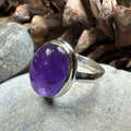Dusky Dawn Amethyst Ring in Sterling Silver