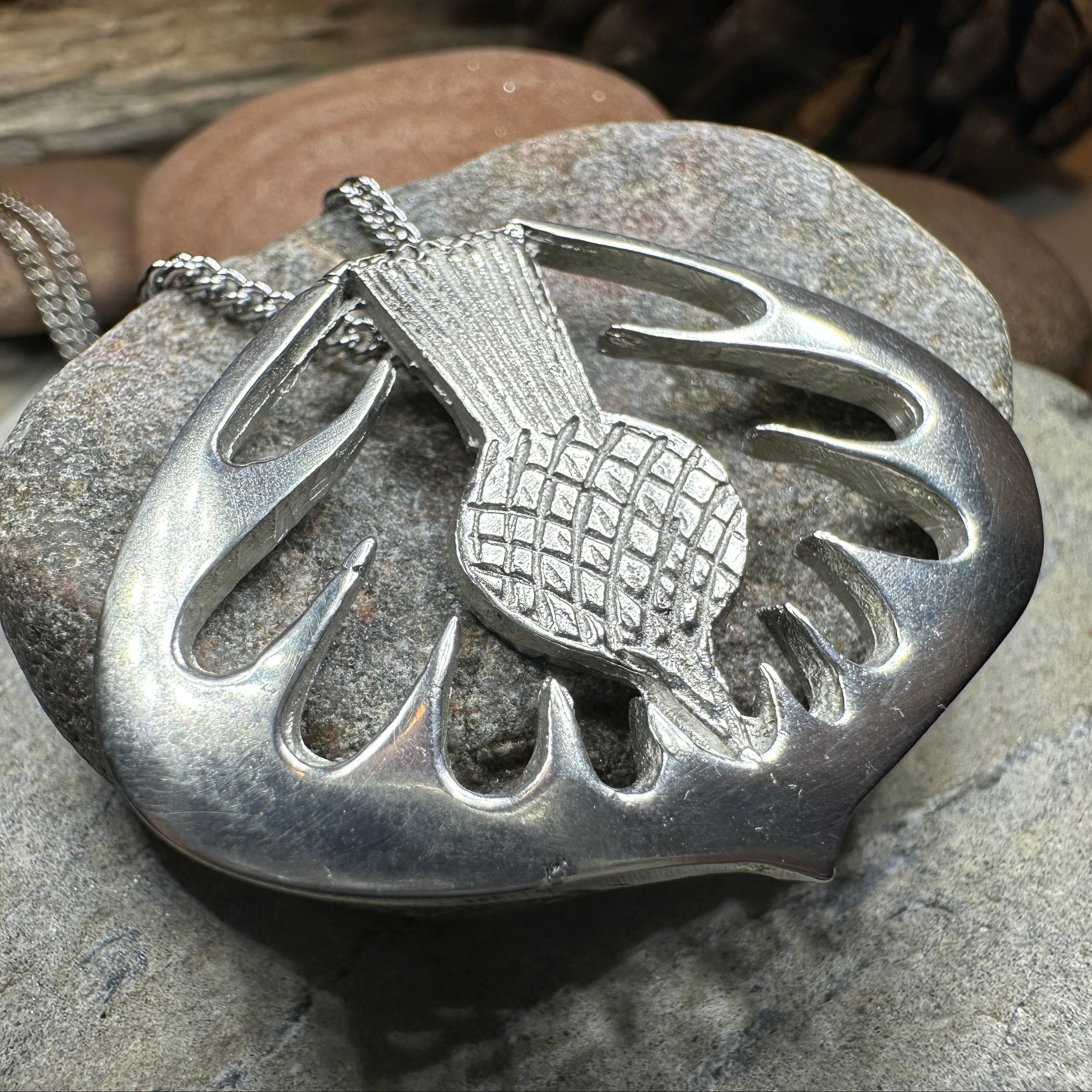 Mackenzie Scottish Thistle Necklace - Handmade in Scotland