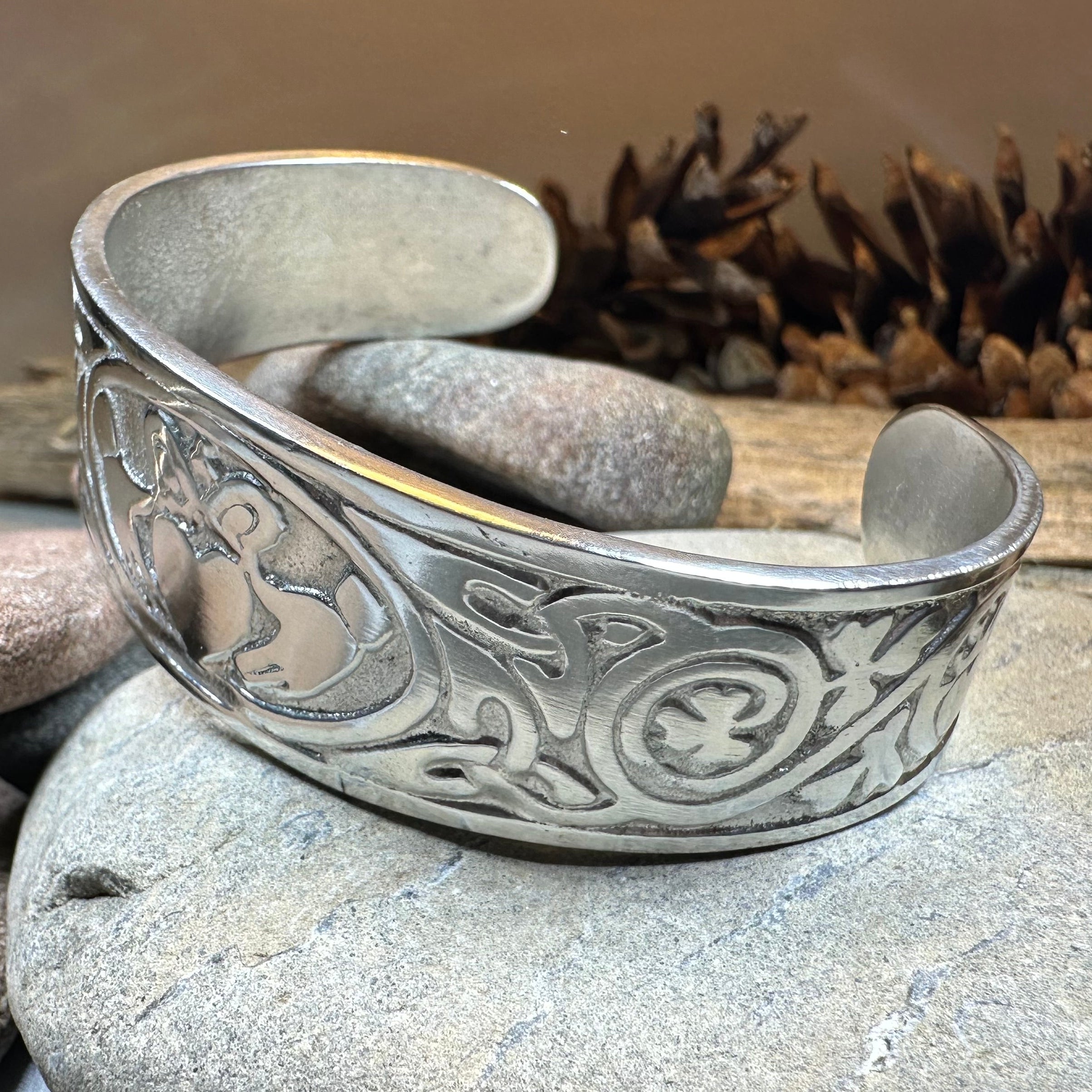Galway Claddagh Cuff Bracelet for Women