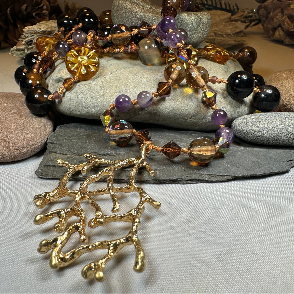 Amethyst Dune Long Necklace