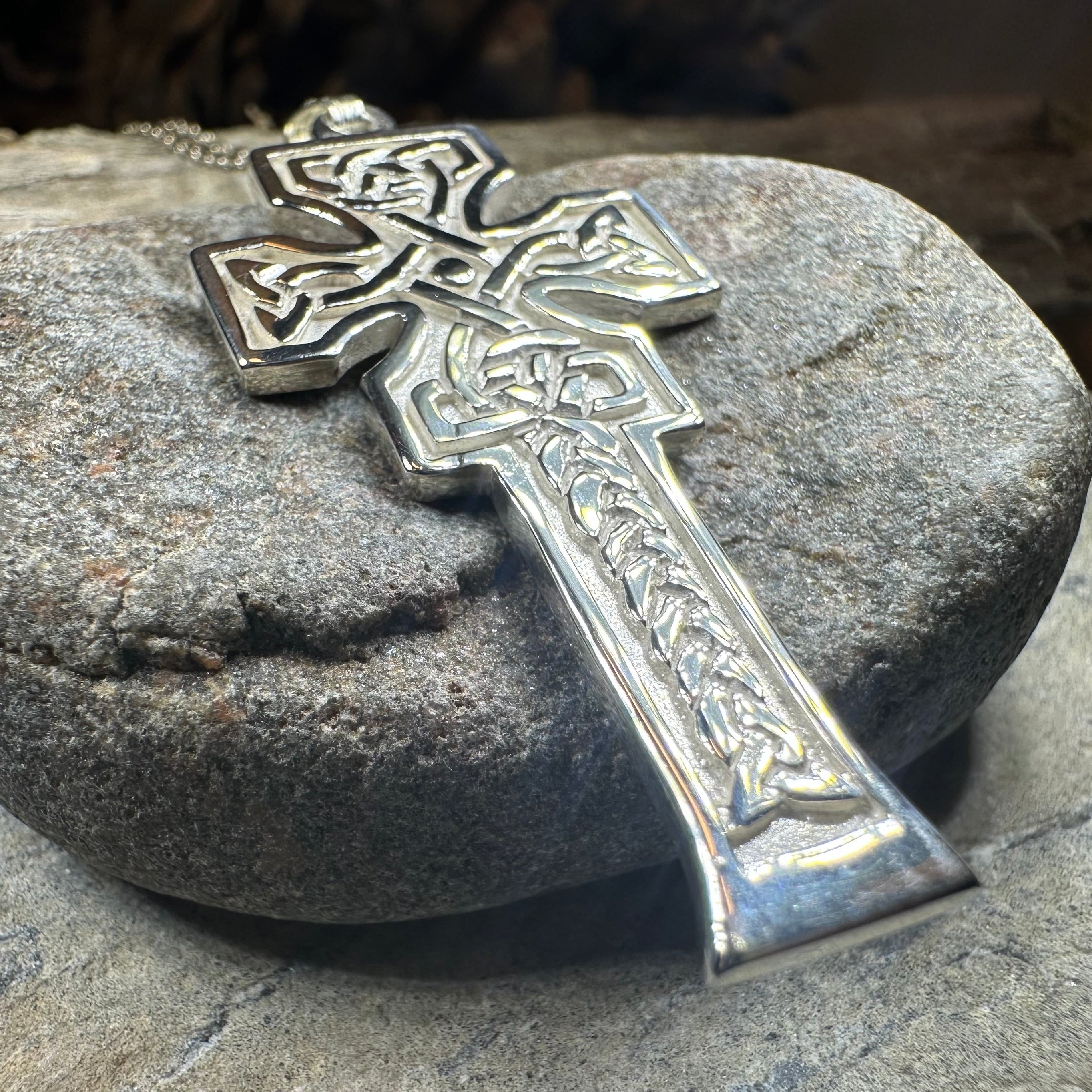 Mura Scottish Celtic Cross Necklace - Handmade in Scotland