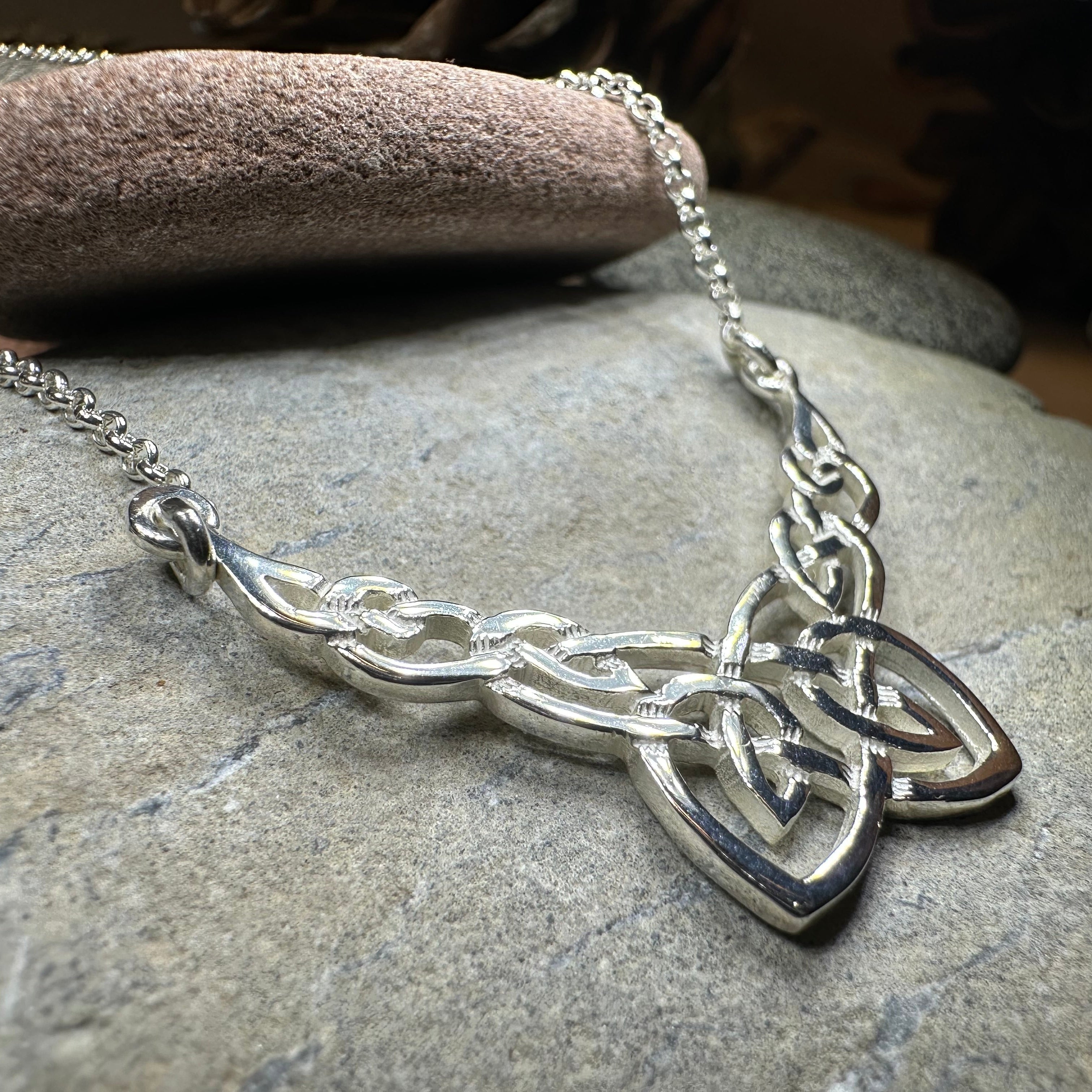 Trina Celtic Knot Necklace - Handmade in Scotland
