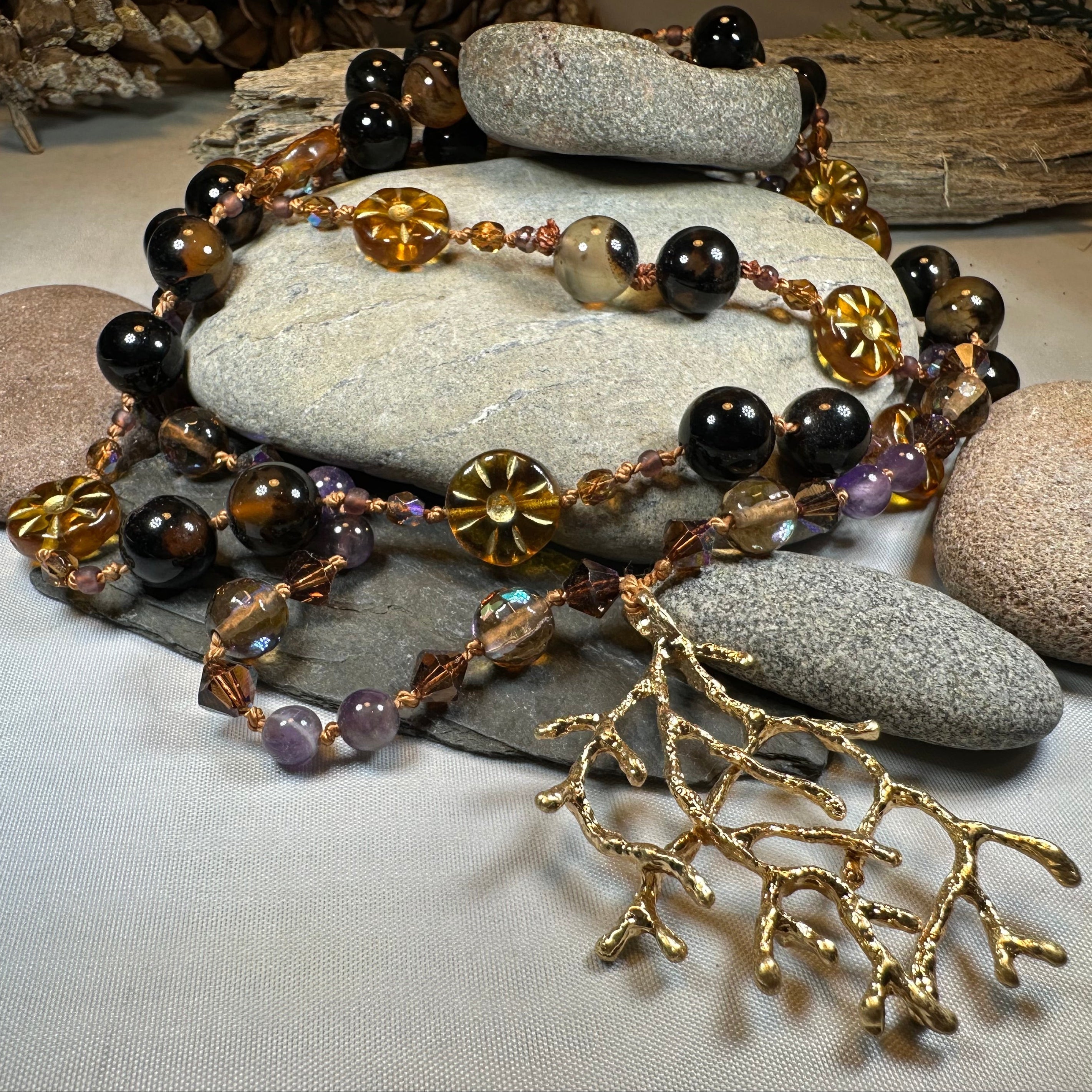 Amethyst Dune Long Necklace