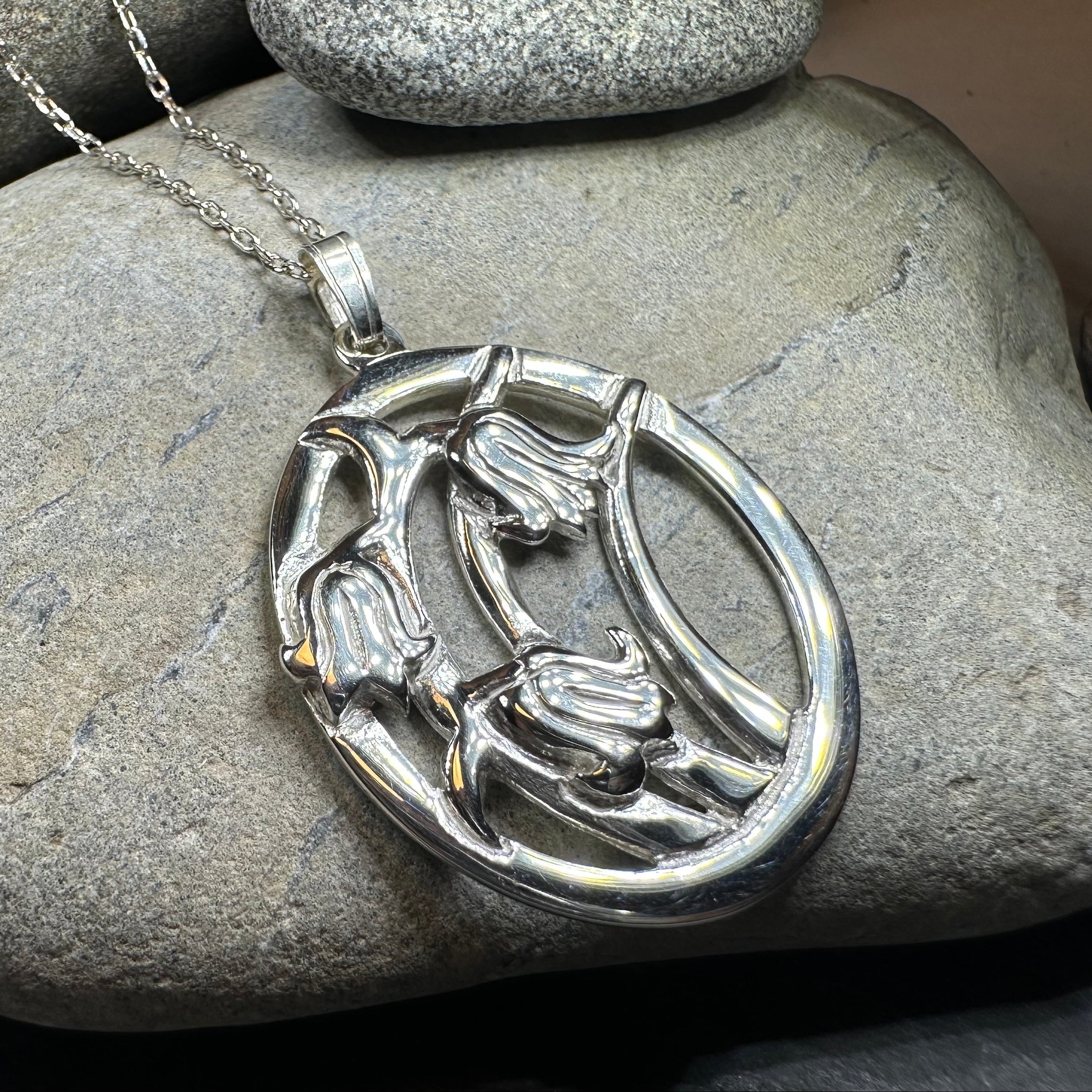 Springsong Scottish Bluebell Necklace - Handmade in Scotland