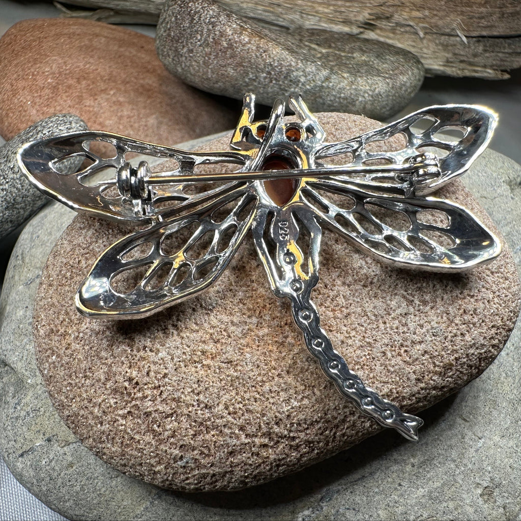 Damsel Dragonfly Marcasite Brooch