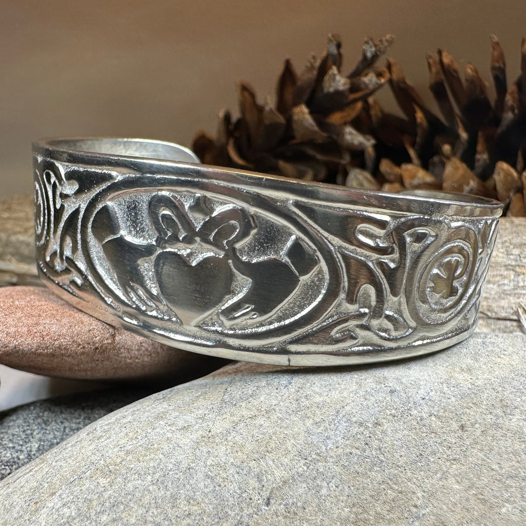 Galway Claddagh Cuff Bracelet for Women