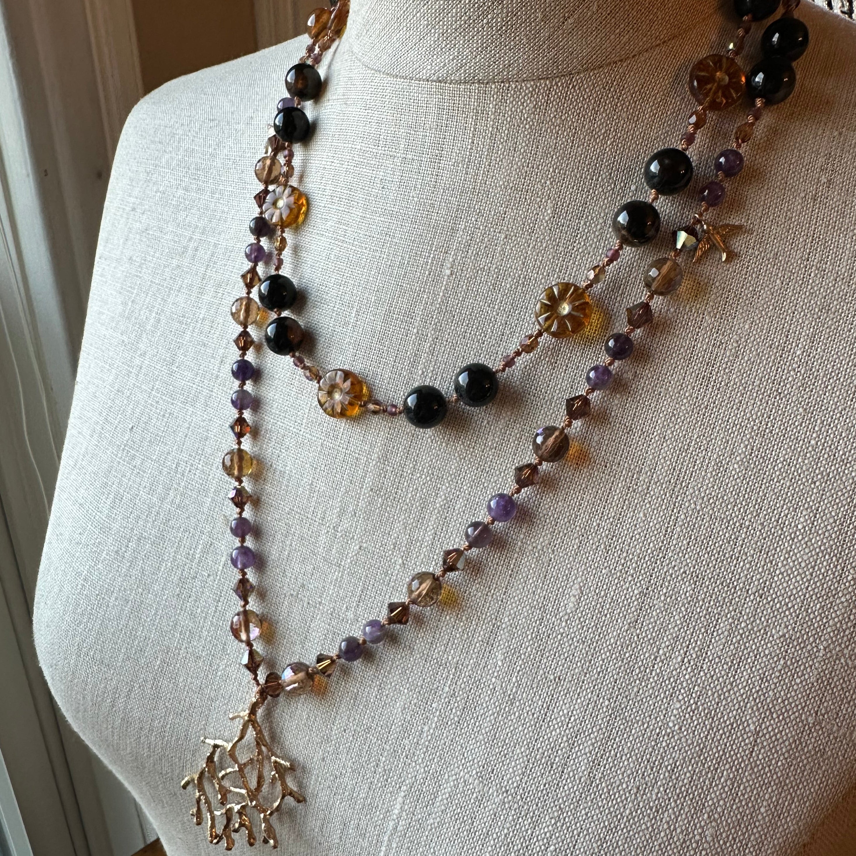 Amethyst Dune Long Necklace