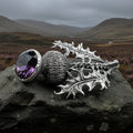 Bold Scottish Thistle Brooch