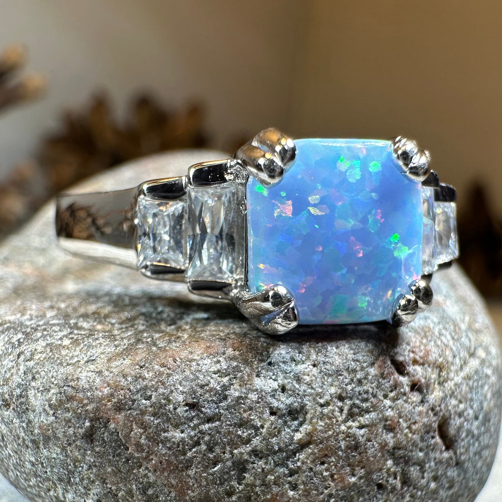 Marvina Blue Opal Ring
