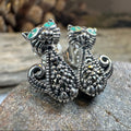 Curious Cat Stud Earrings