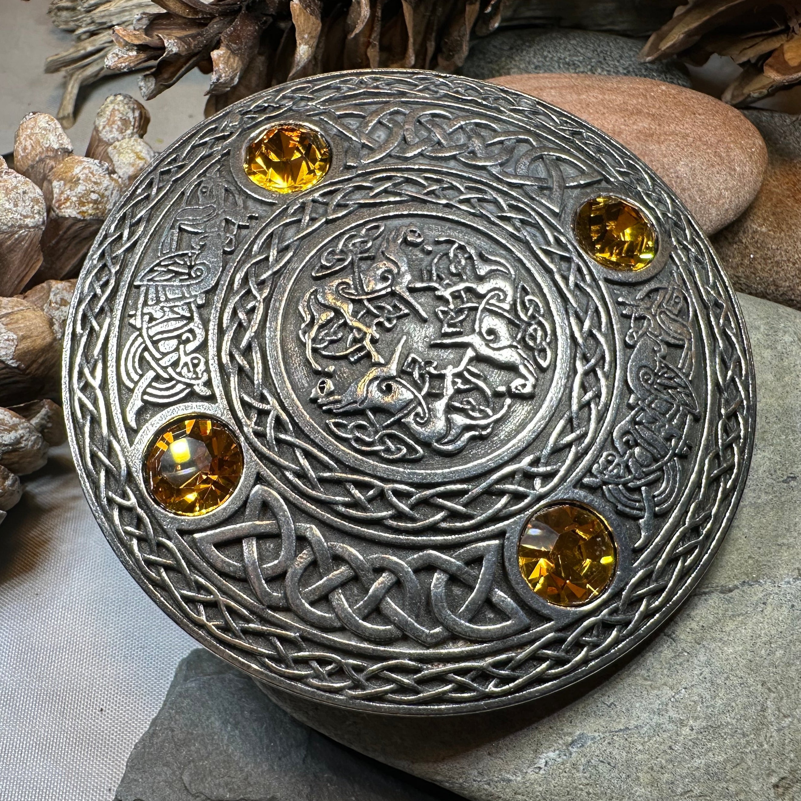 Brodie Celtic Horse Brooch - Handmade in Scotland