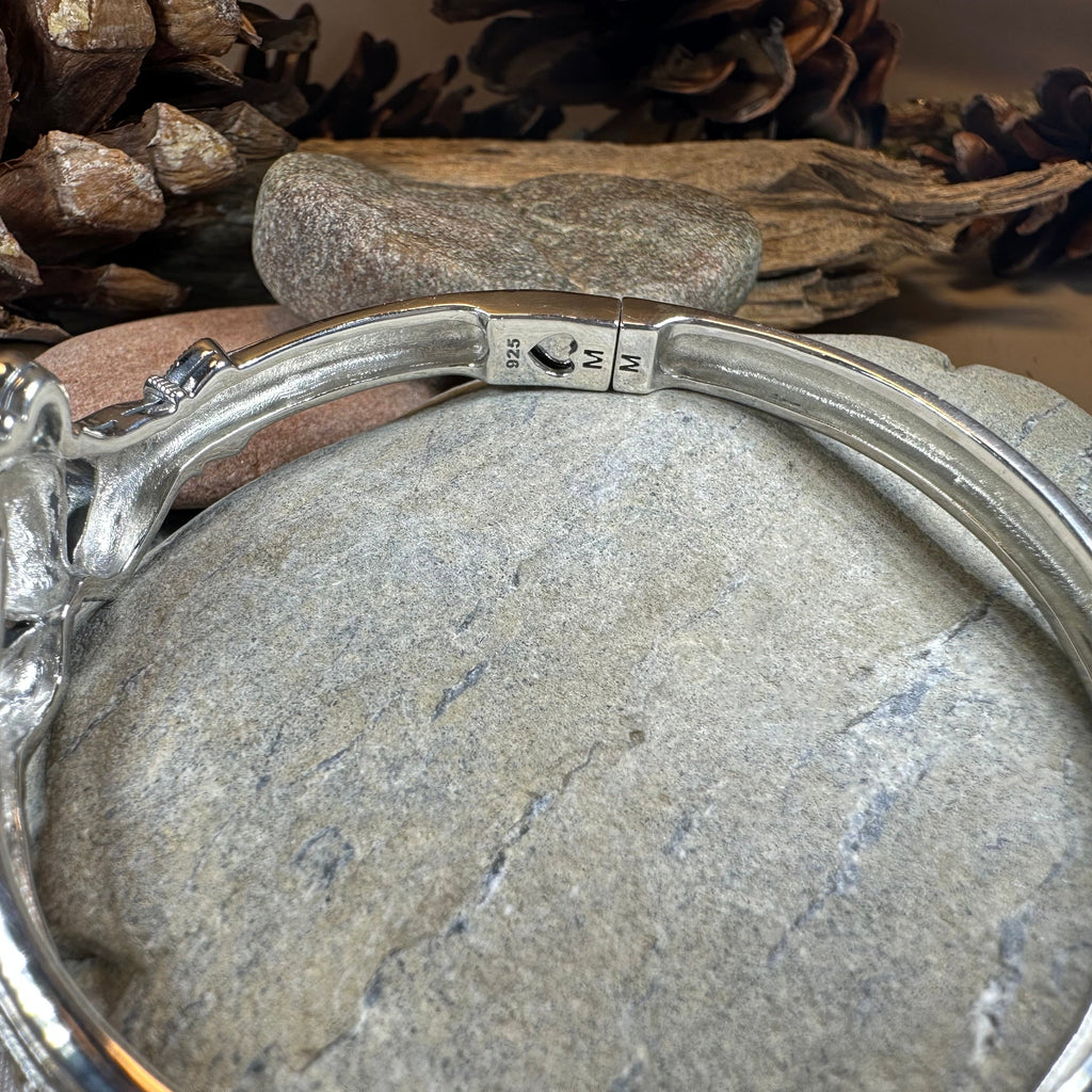 Galway Irish Claddagh Marcasite Bracelet in Sterling Silver