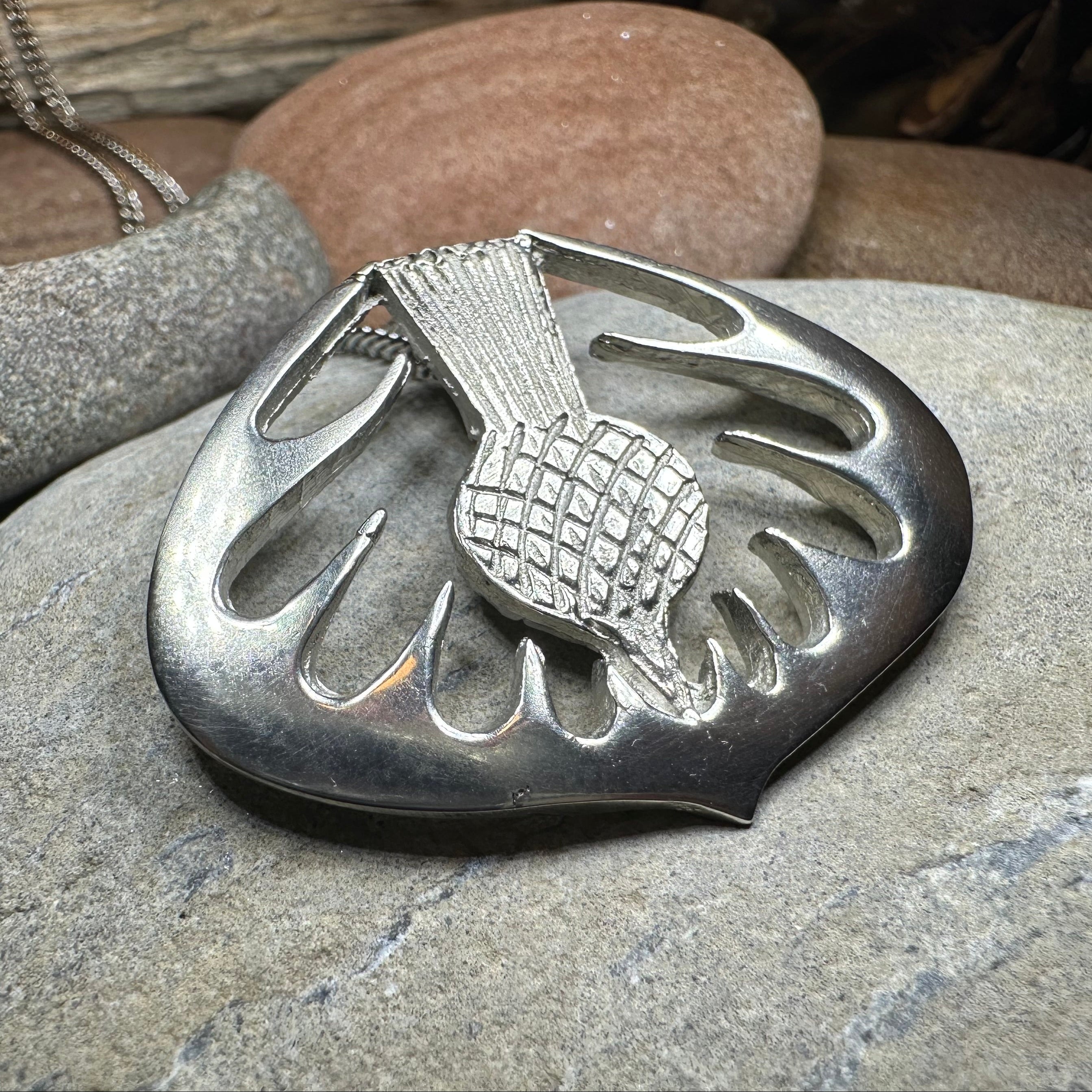 Mackenzie Scottish Thistle Necklace - Handmade in Scotland