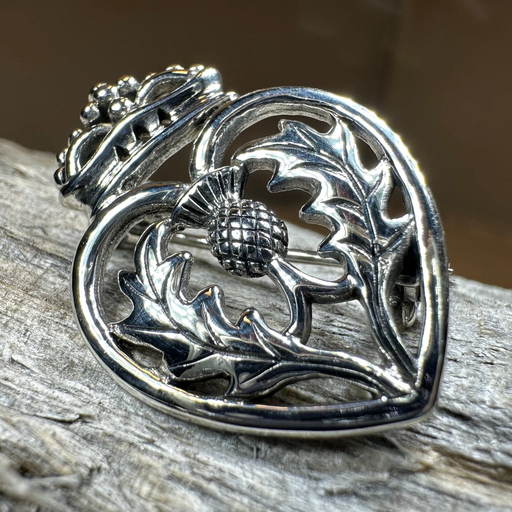 Lady Anne Luckenbooth Brooch in Sterling Silver