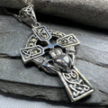 Marcasite Claddagh Cross Necklace