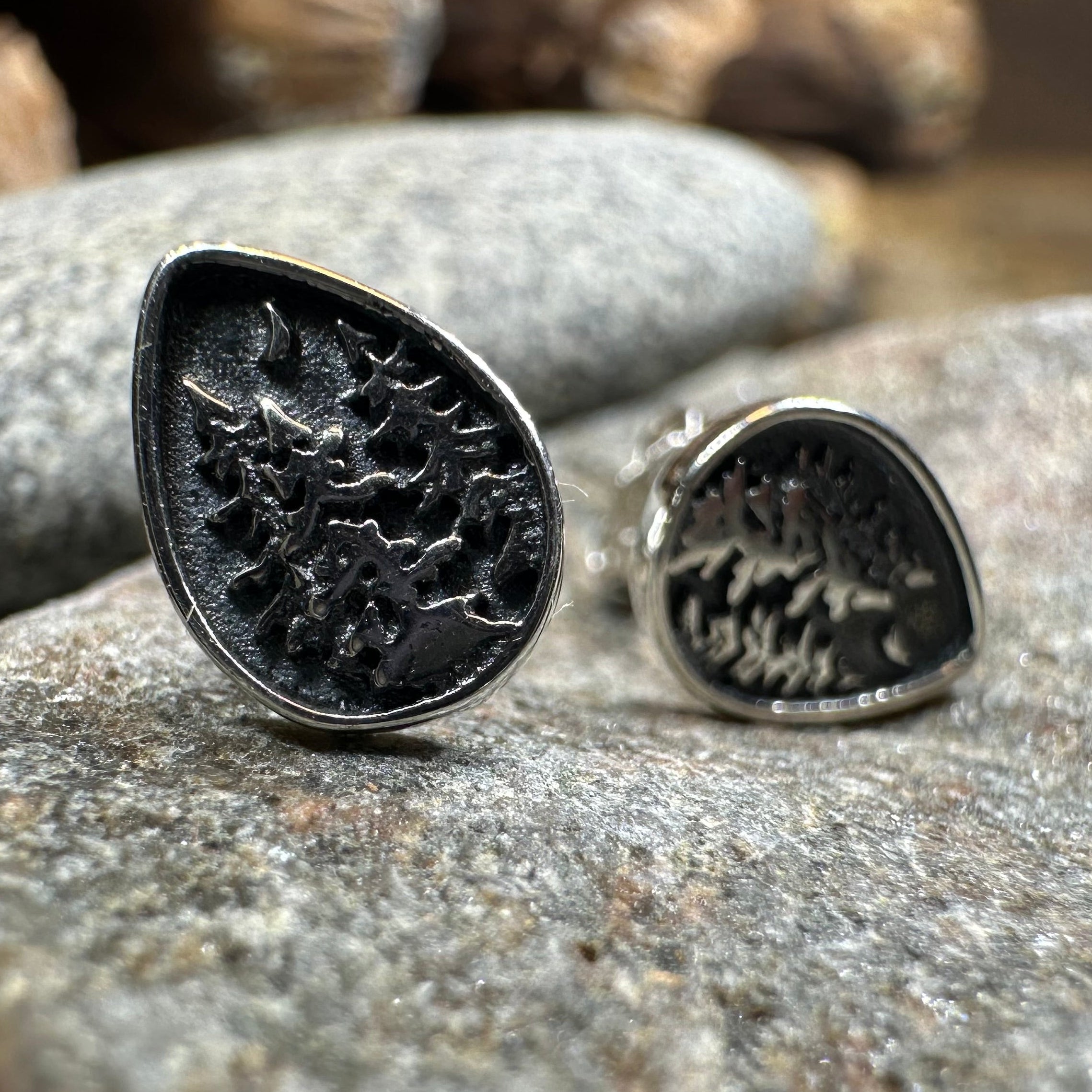Deep Forest Pine Tree Stud Earrings