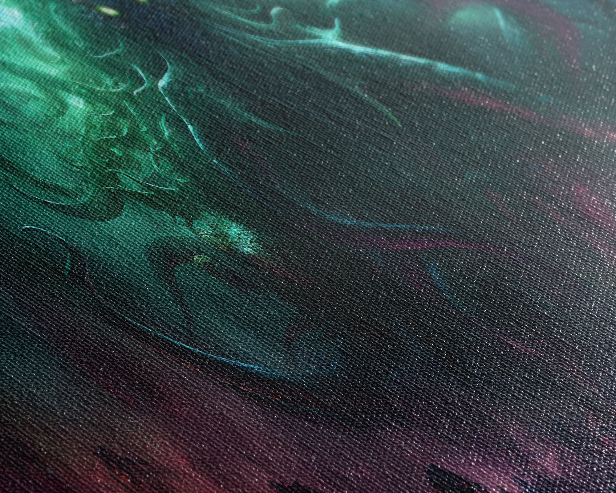 Toile Encadrée L'Ascension de Cthulhu, Impression Panoramique L'Appel de Cthulhu H.P. Lovecraft Horreur Cosmique Steampunk Gothique Art Sombre Décoration Murale