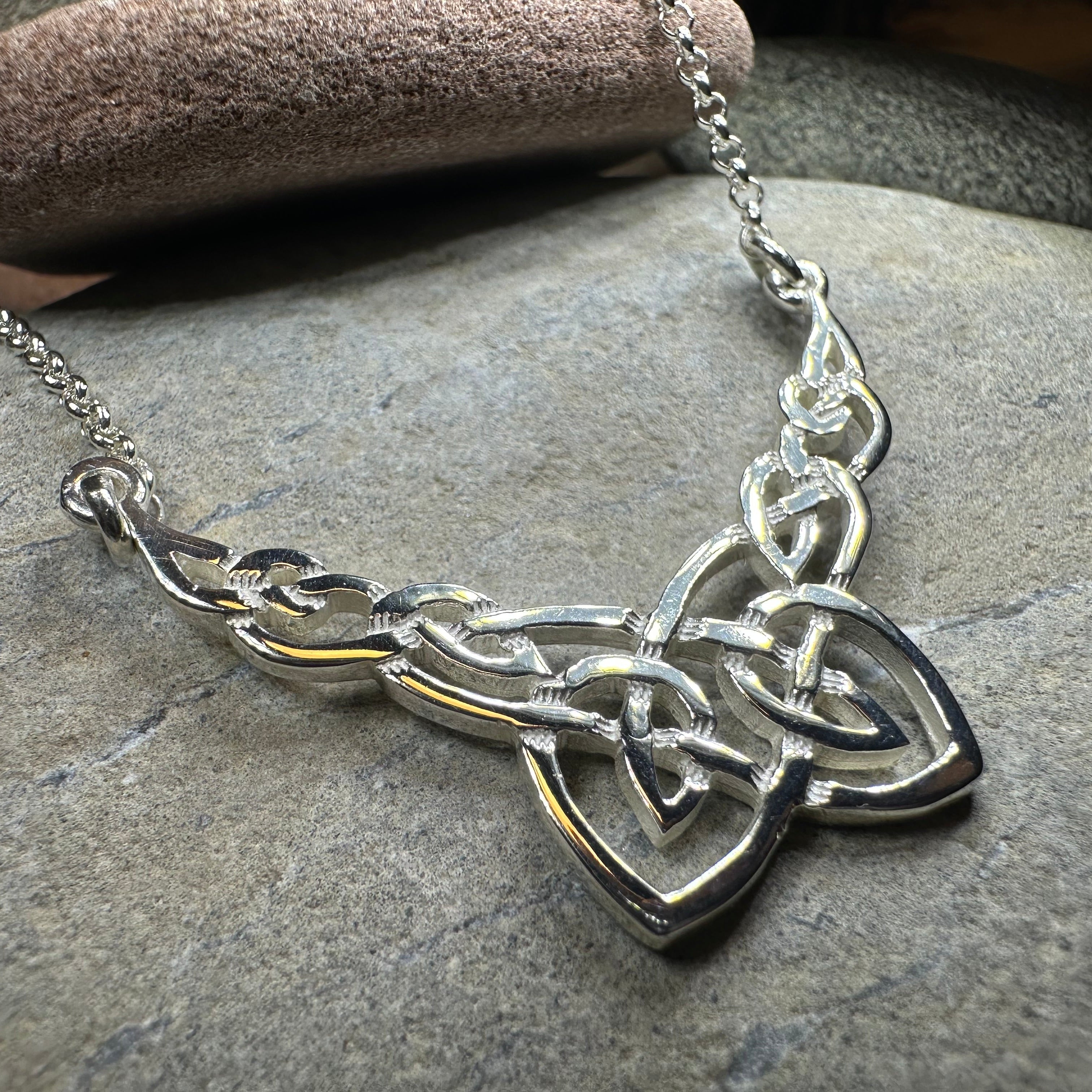 Trina Celtic Knot Necklace - Handmade in Scotland