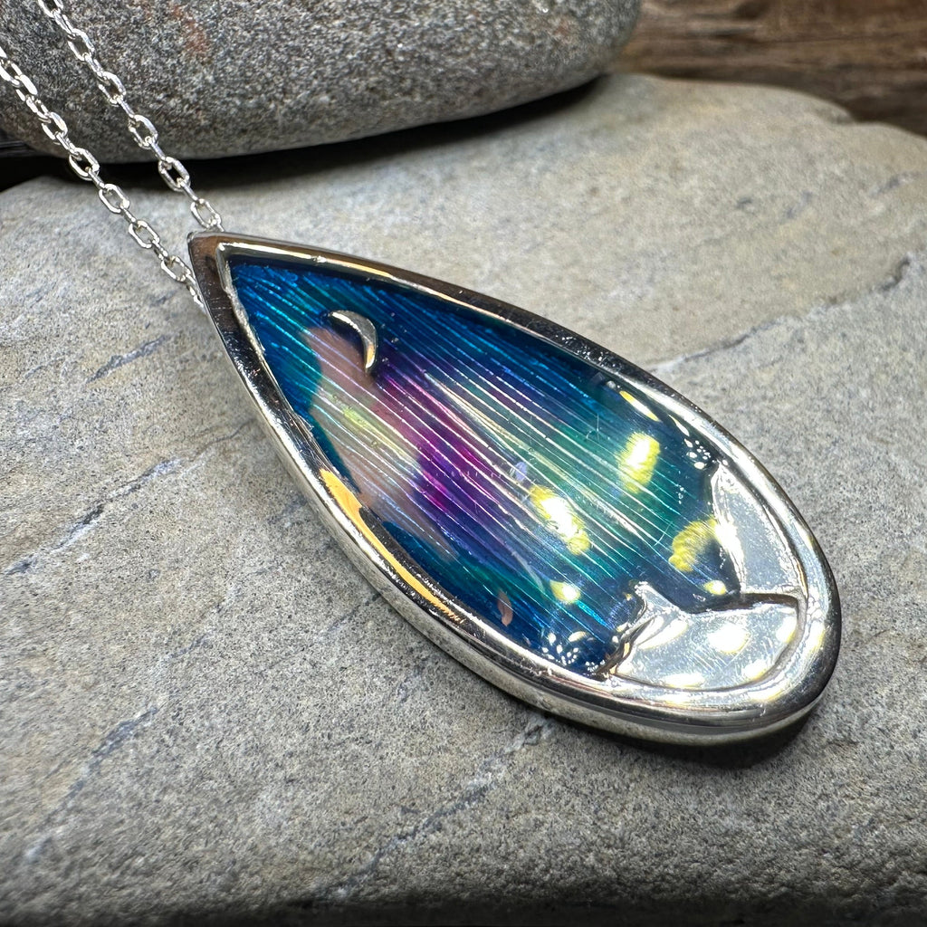 Northern Lights Sky Necklace - Handmade in Scotland
