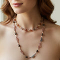 Copper Autumn Cat Long Necklace