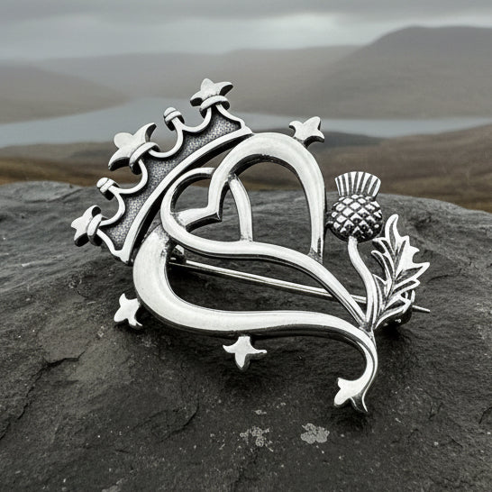 Sweetheart Luckenbooth Brooch - Handmade in Scotland