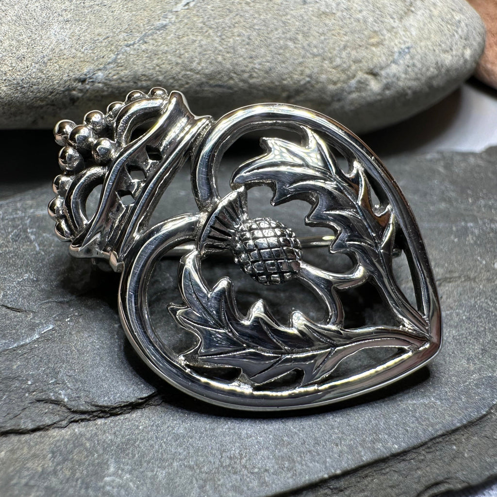 Lady Anne Luckenbooth Brooch in Sterling Silver