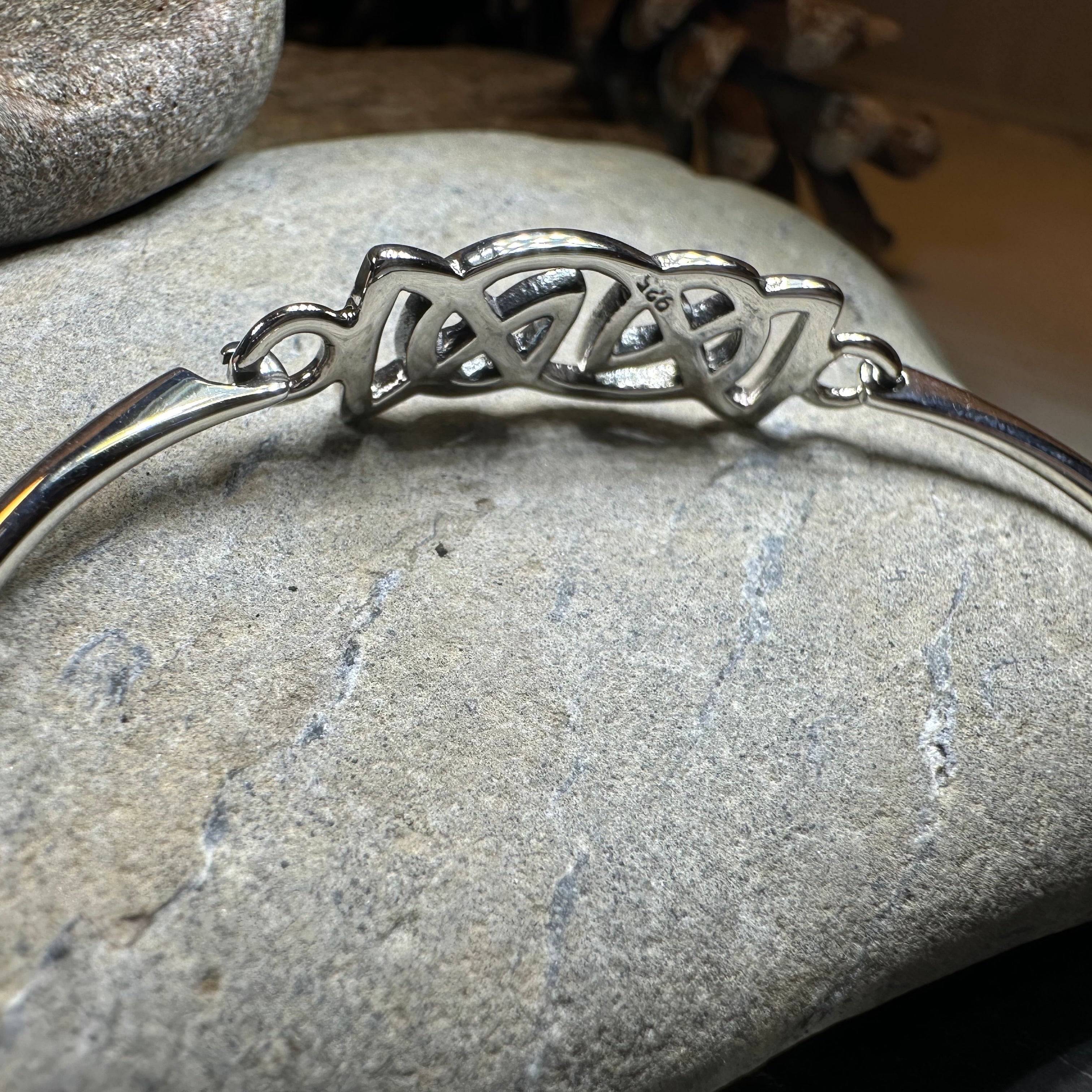 Celtic Love Knot Silver Bracelet in Sterling Silver