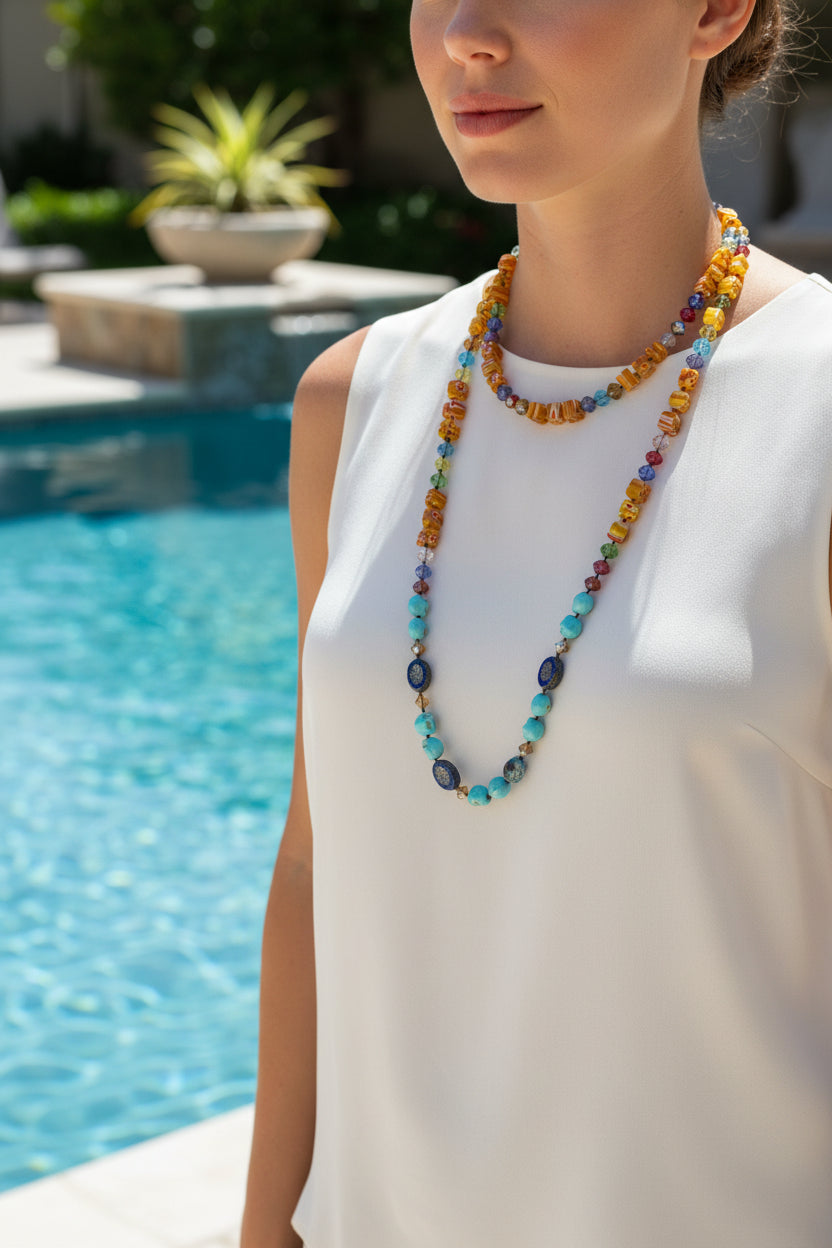 Tropical Carnival Long Necklace