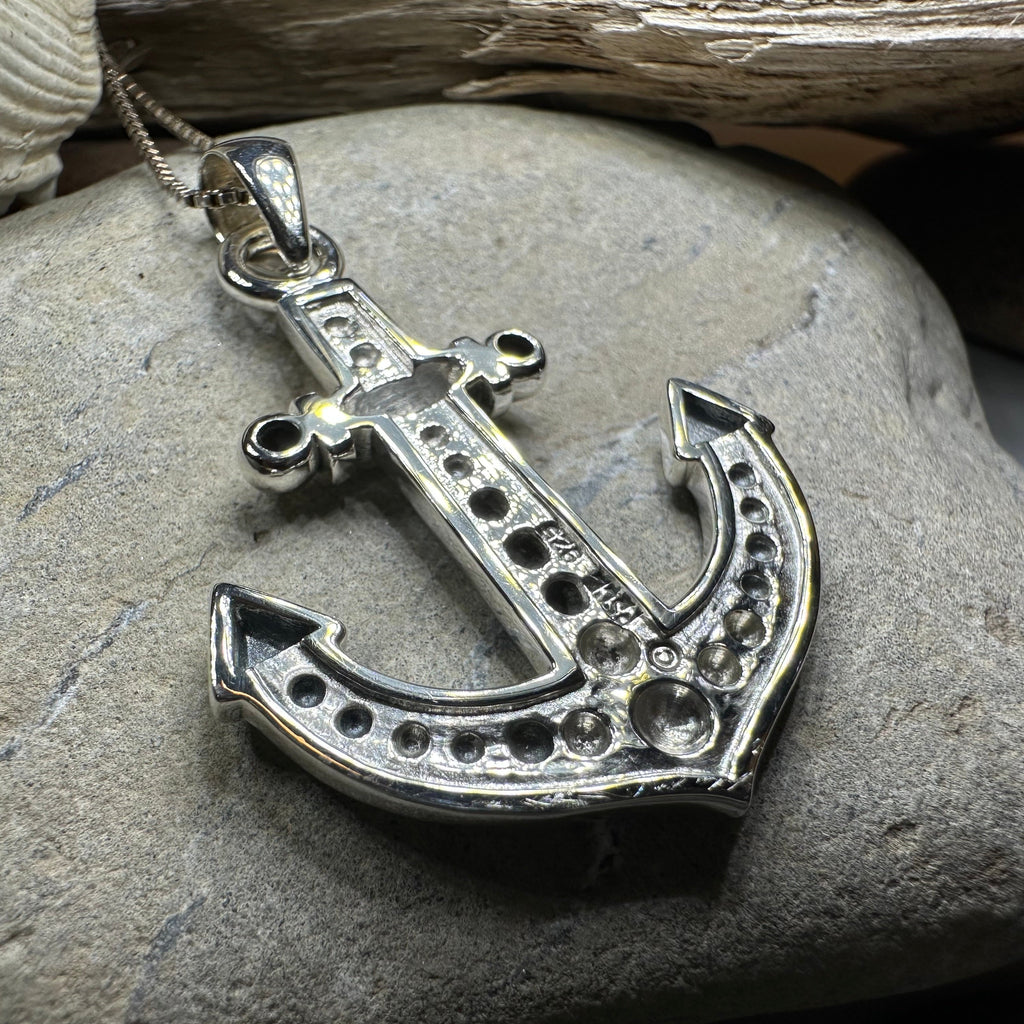 Grasmere Anchor Necklace in Sterling Silver