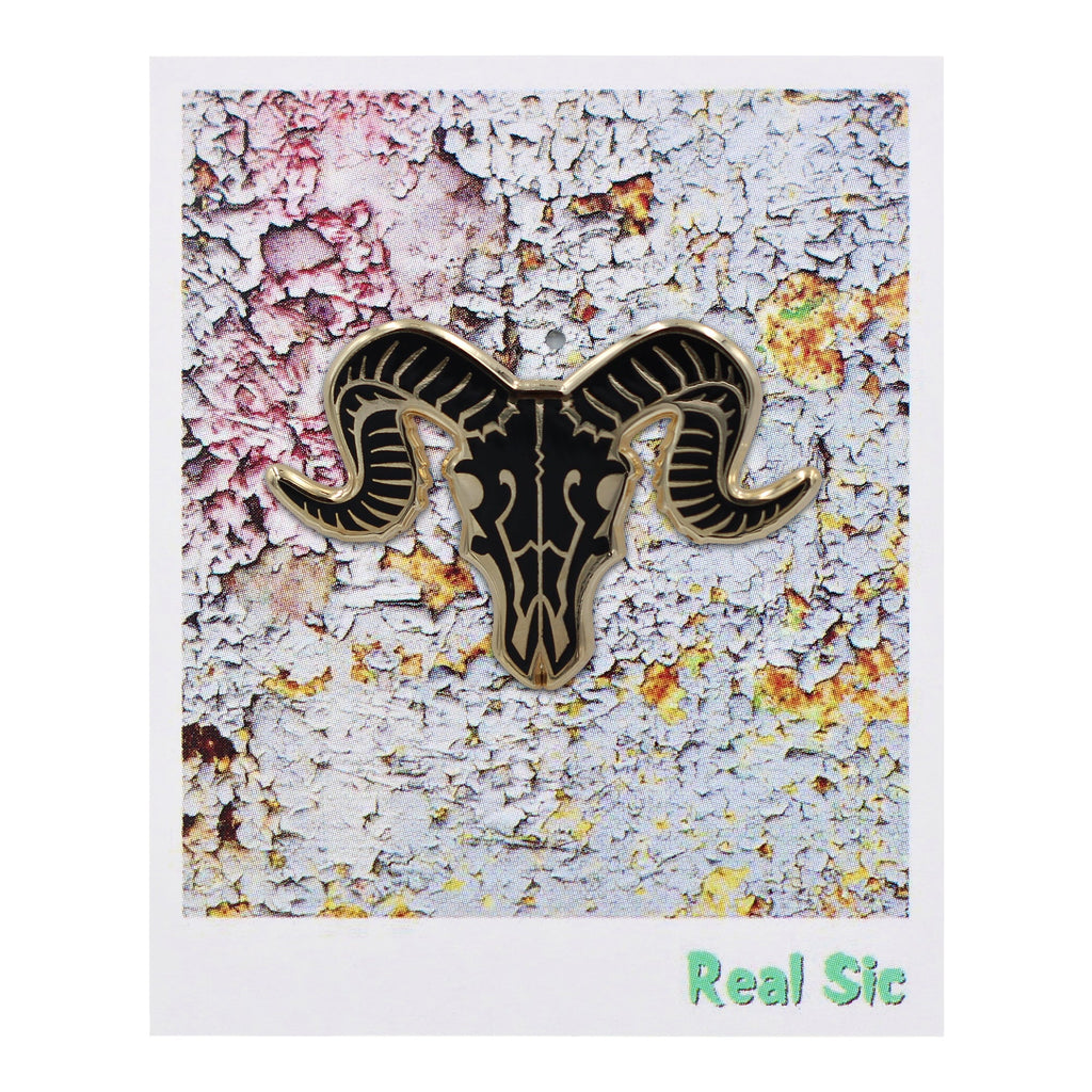 Ram Skull Pin - Occult / Baphomet Enamel Pin
