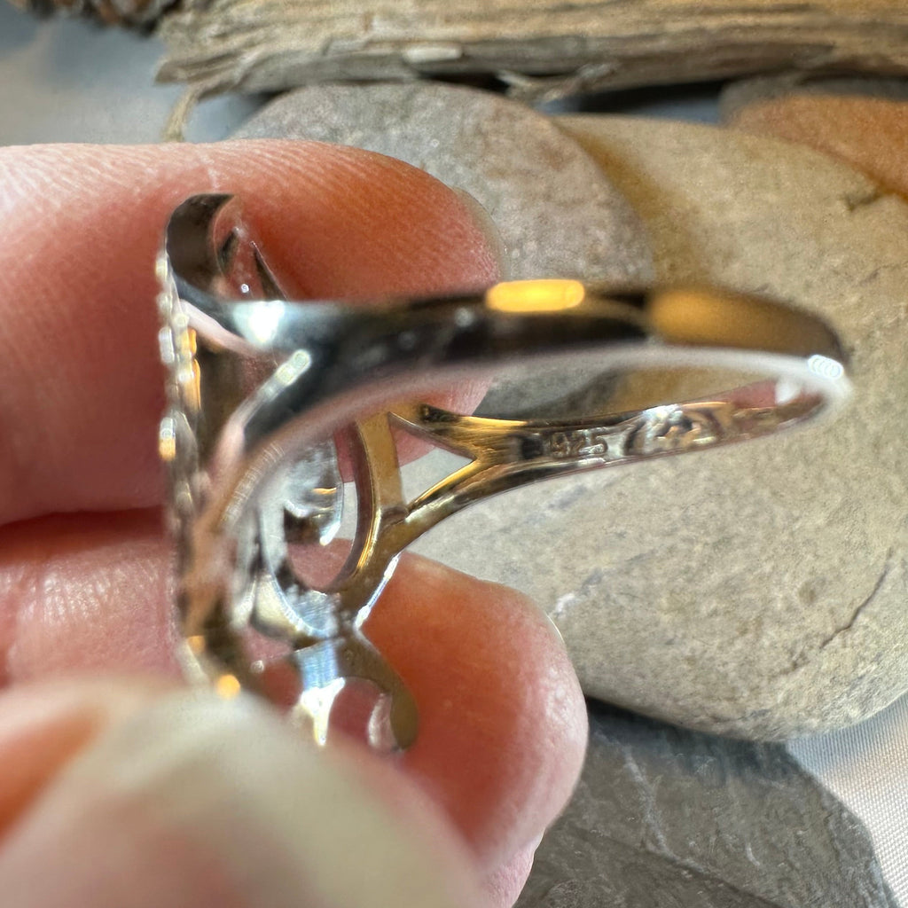 Lady of Skye Scottish Luckenbooth Ring in Sterling Silver
