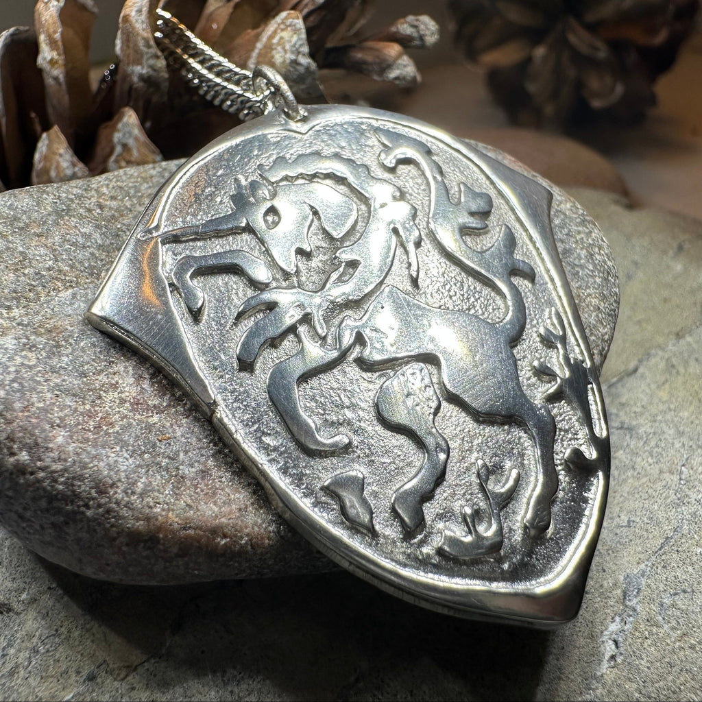 Unicorn of Scotland Medallion Necklace - Handmade in Scotland