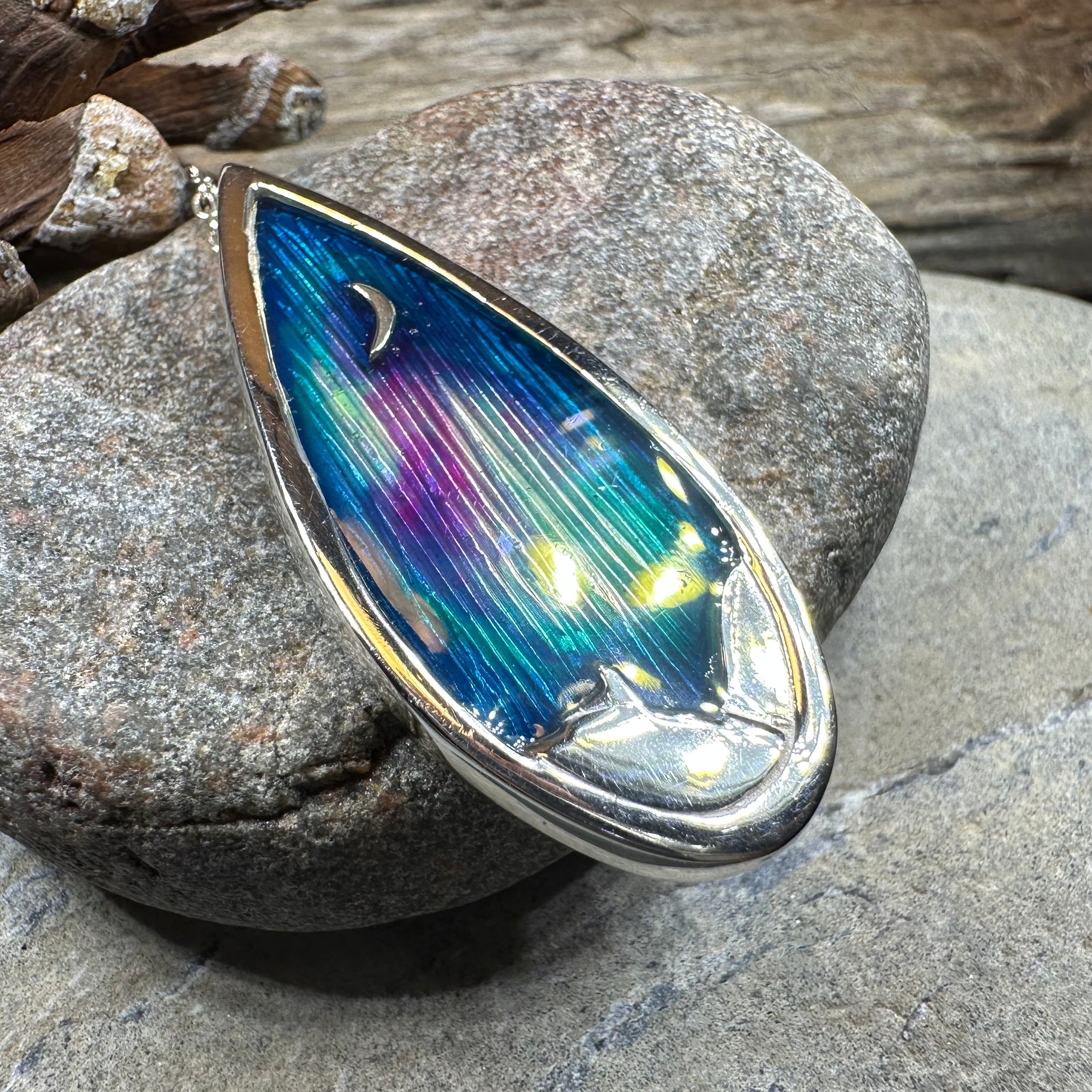 Northern Lights Sky Necklace - Handmade in Scotland