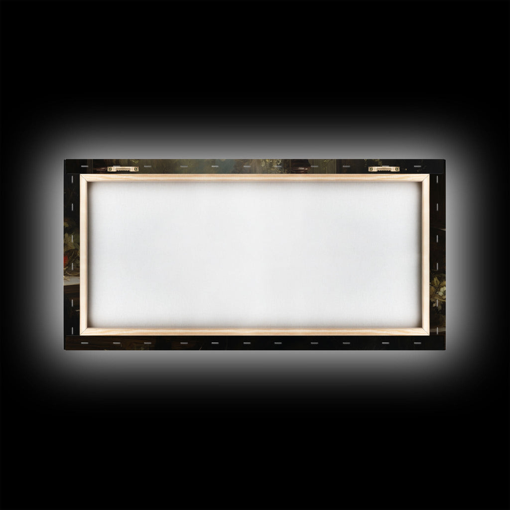 I'll Just Take A Quick Nap, Framed Canvas Print, Creepy Victorian Oil Painting, Halloween Art Prints, Skeleton Painting