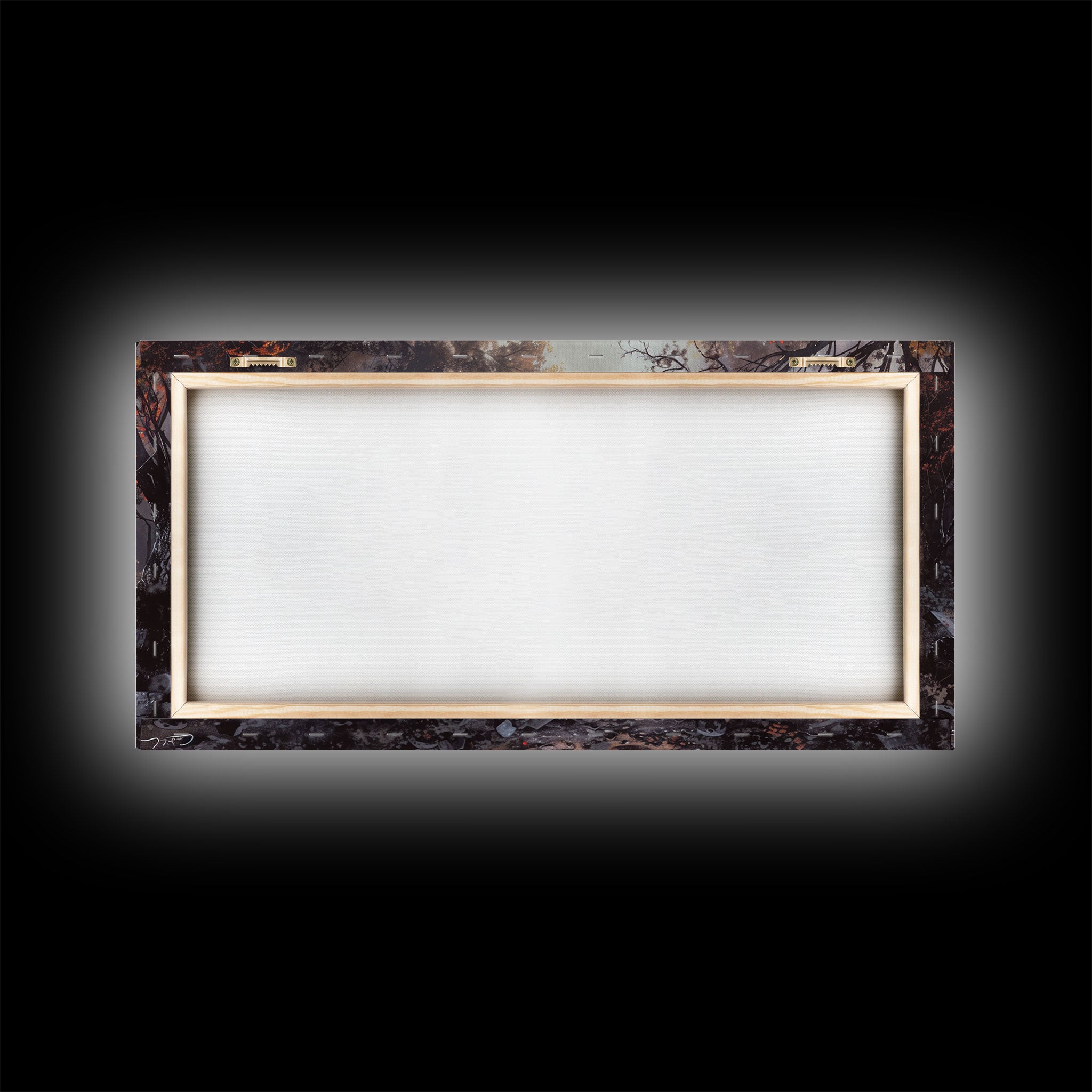 Haunted Cemetery Halloween Prop Framed Canvas Print | Spooky Season | Spooky Wall Art | Halloween Decor | Creepy Art Prints