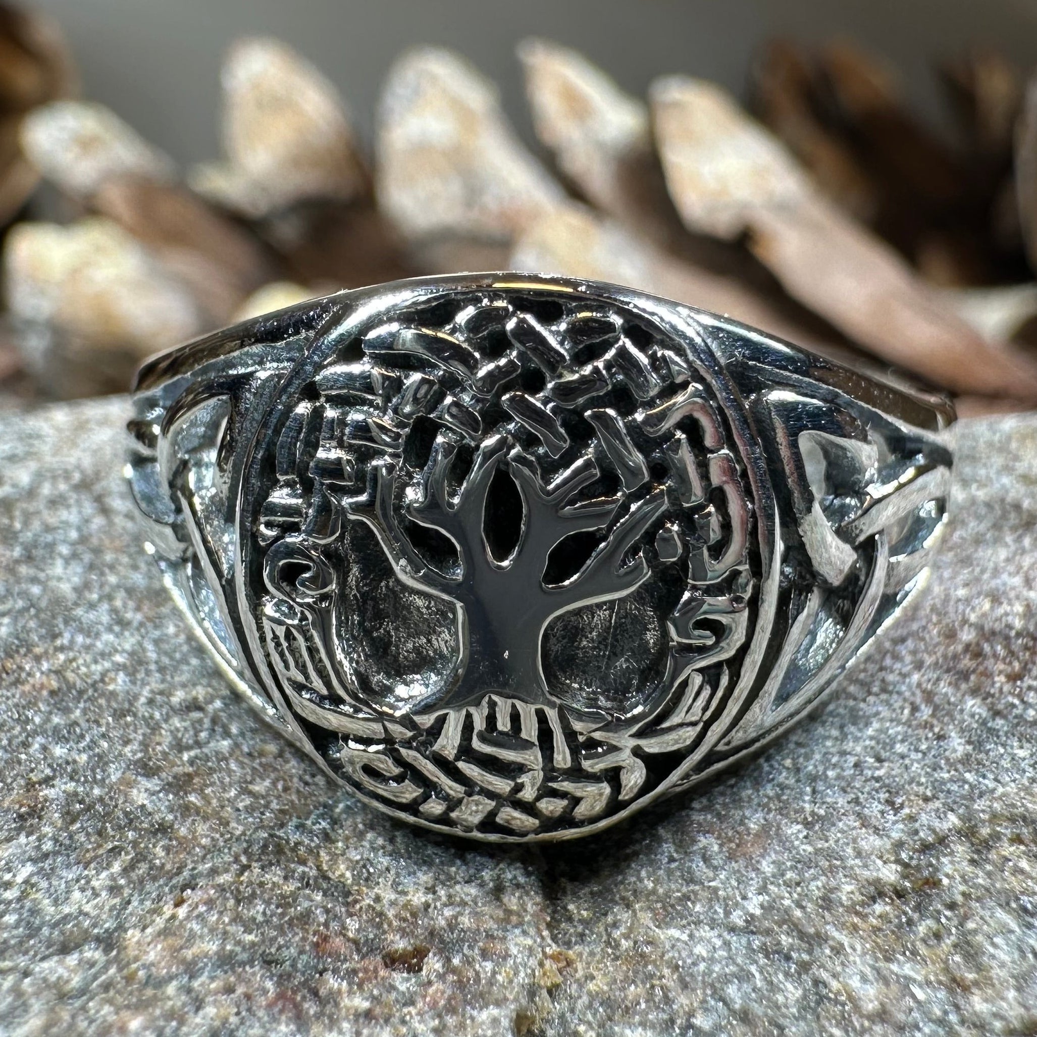 Lorna Celtic Tree of Life Ring in Sterling Silver