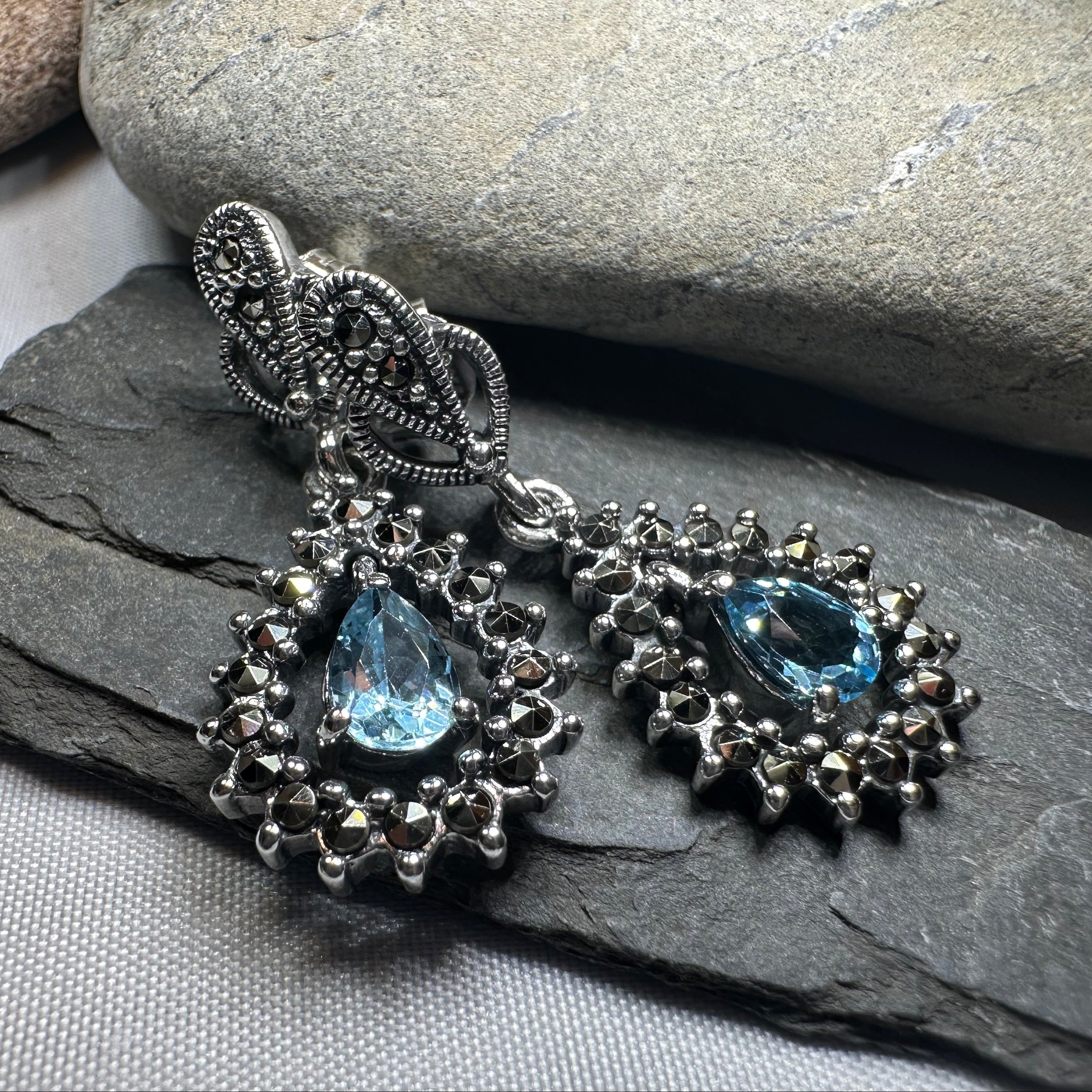 Bebe Marcasite Earrings