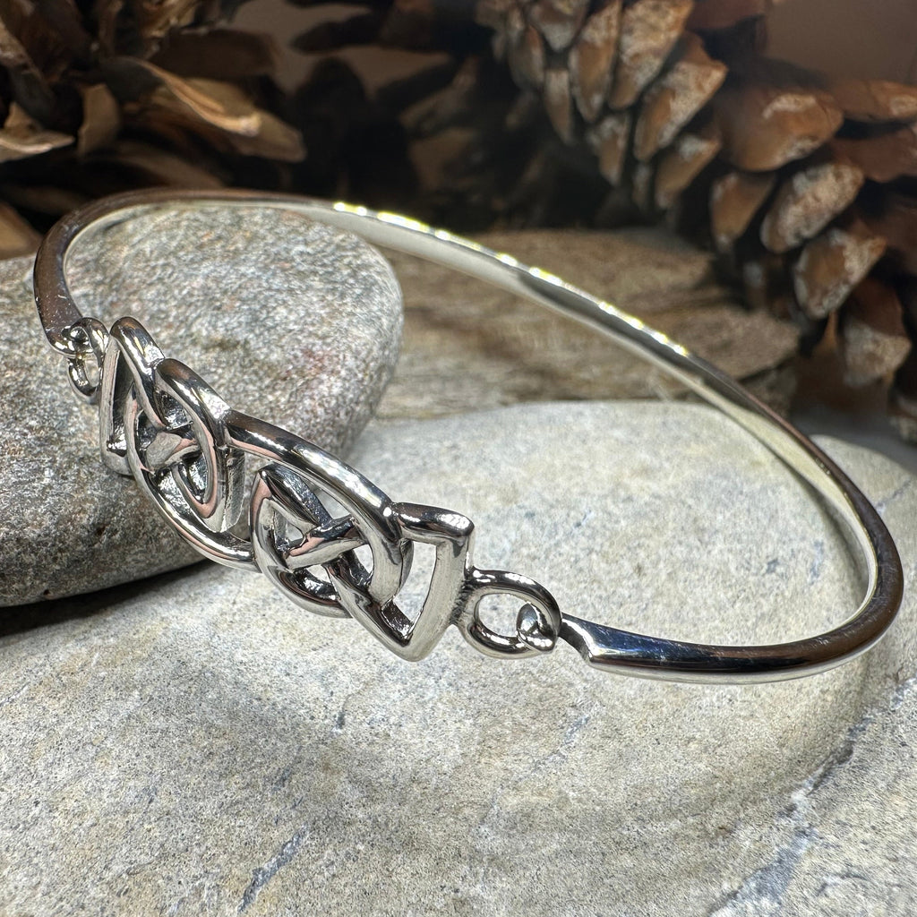 Celtic Love Knot Silver Bracelet in Sterling Silver