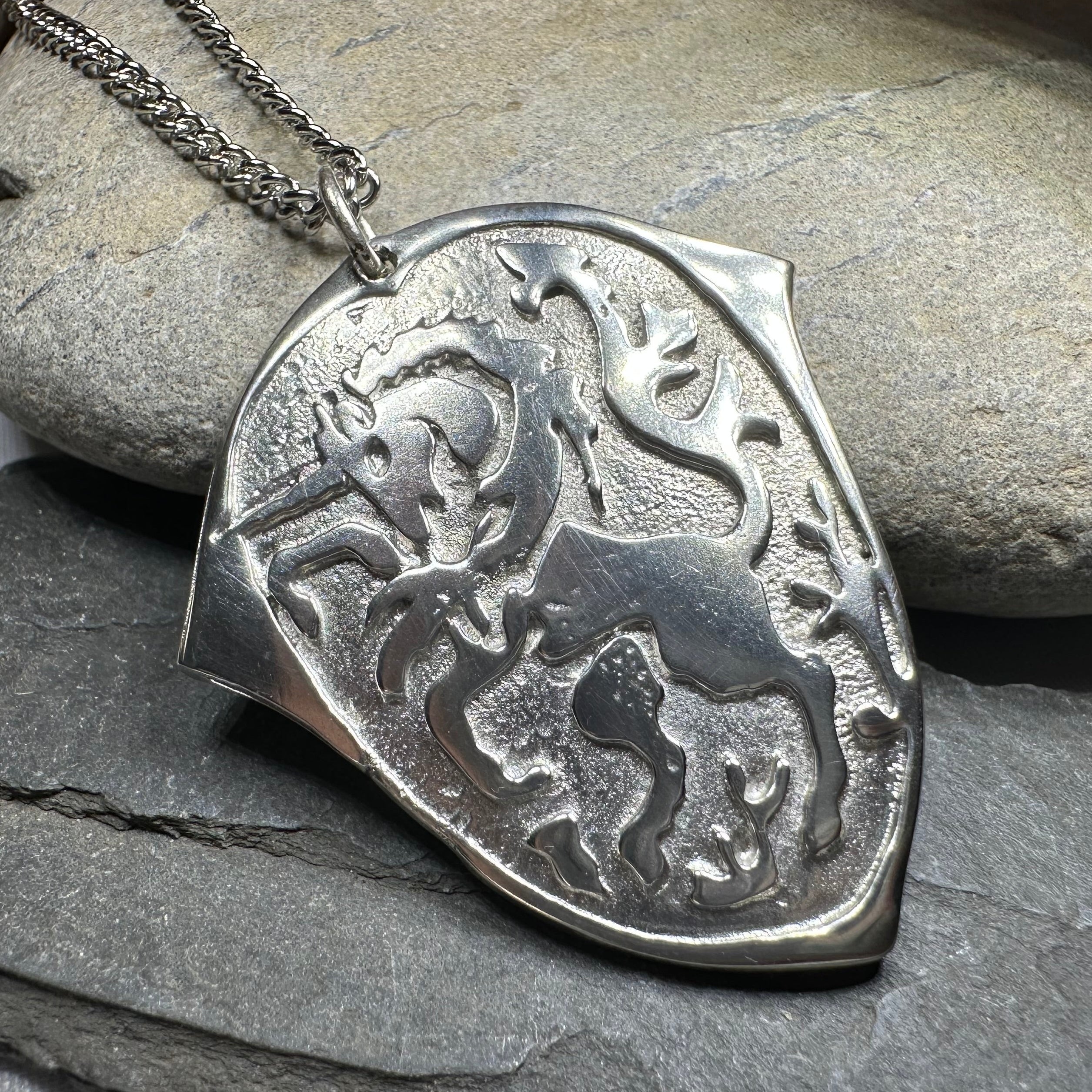 Unicorn of Scotland Medallion Necklace - Handmade in Scotland