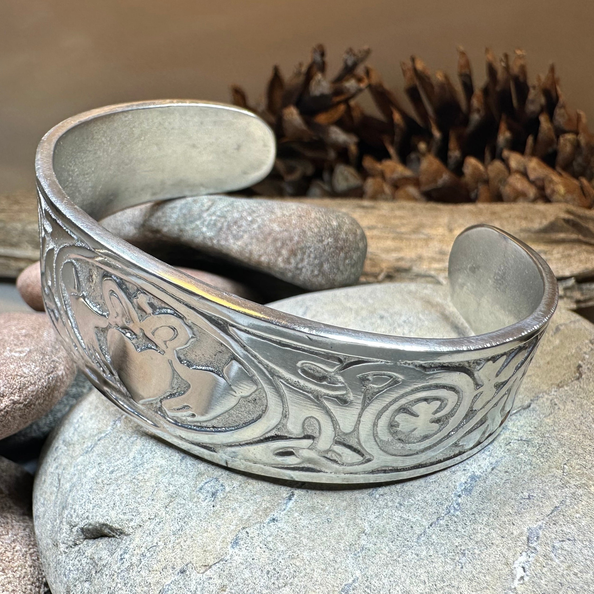 Galway Claddagh Cuff Bracelet for Women