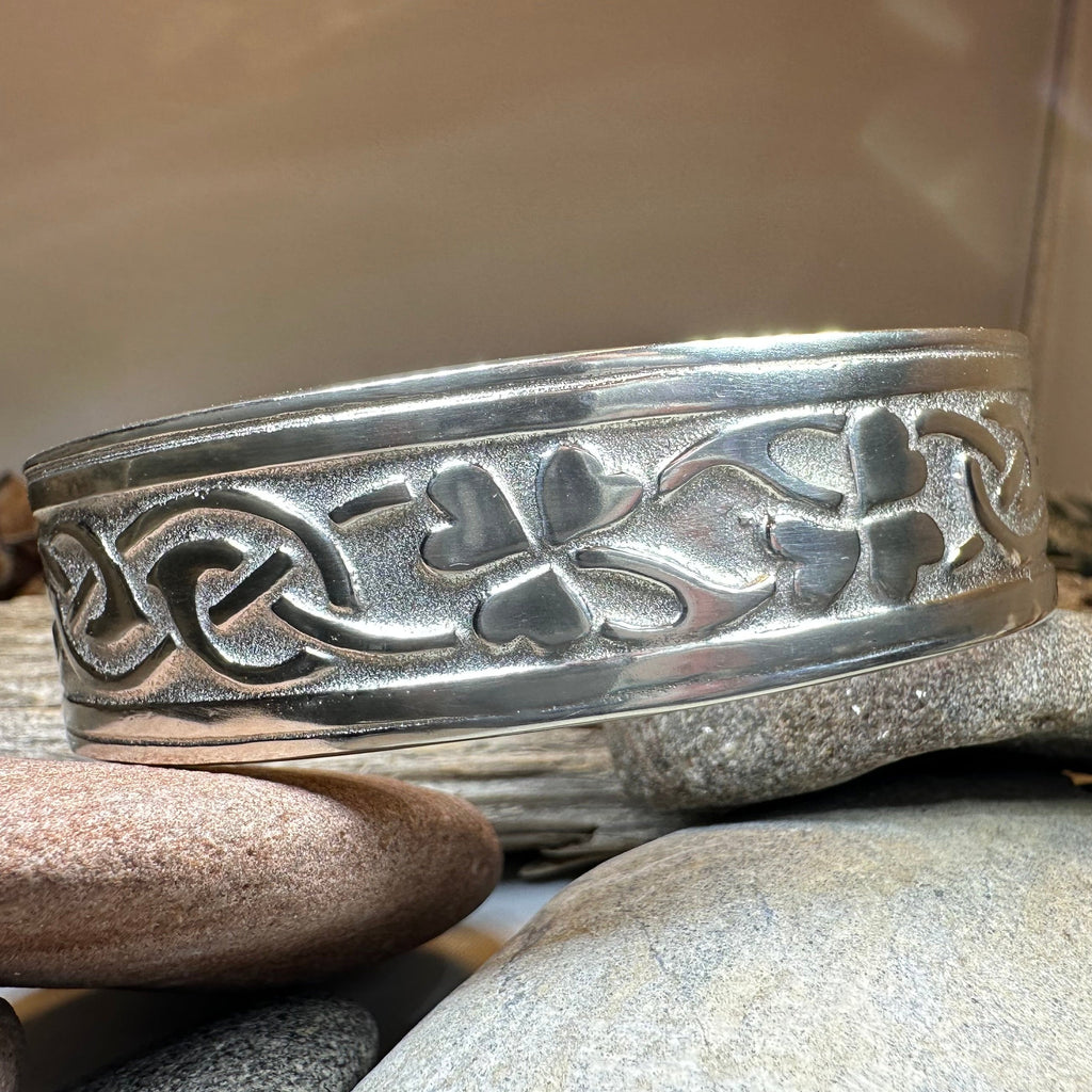 Irish Shamrock Cuff Bracelet