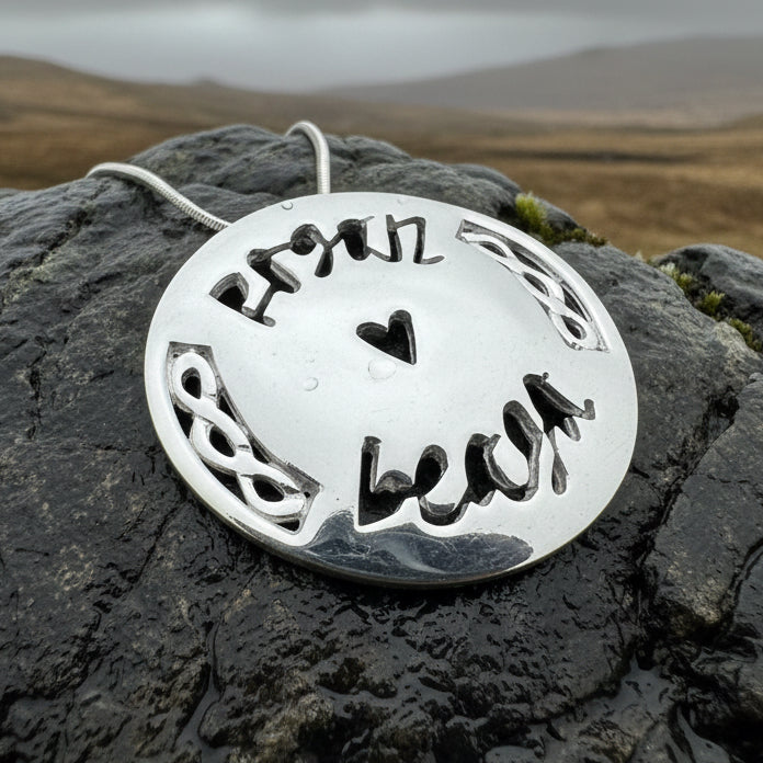 Scottish Gaelic "Little Kisses" Necklace - Handmade in Scotland