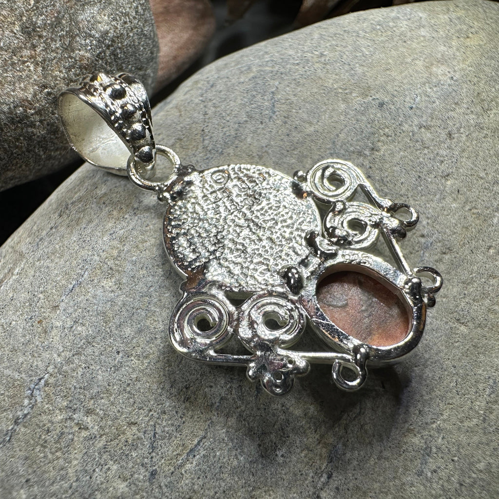 Lyria Celtic Triple Spiral Necklace in Sterling Silver