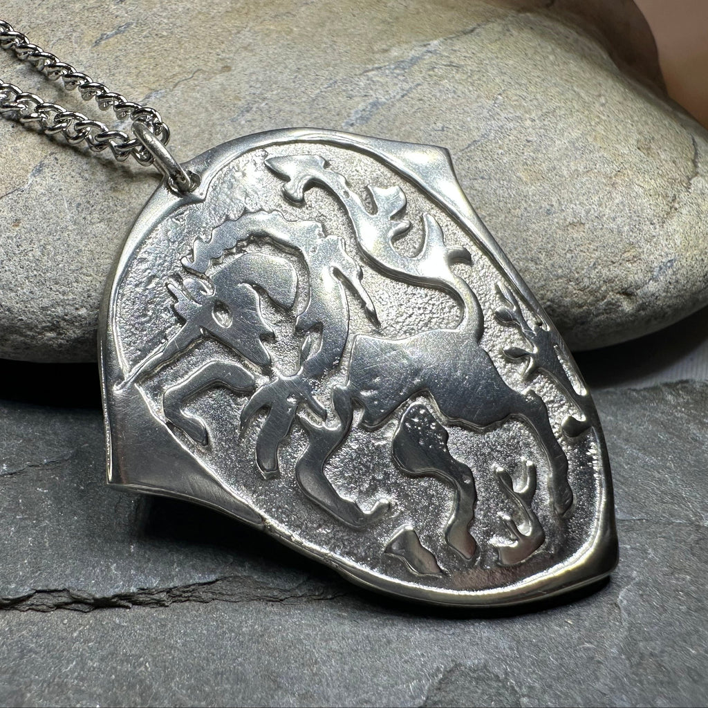 Unicorn of Scotland Medallion Necklace - Handmade in Scotland