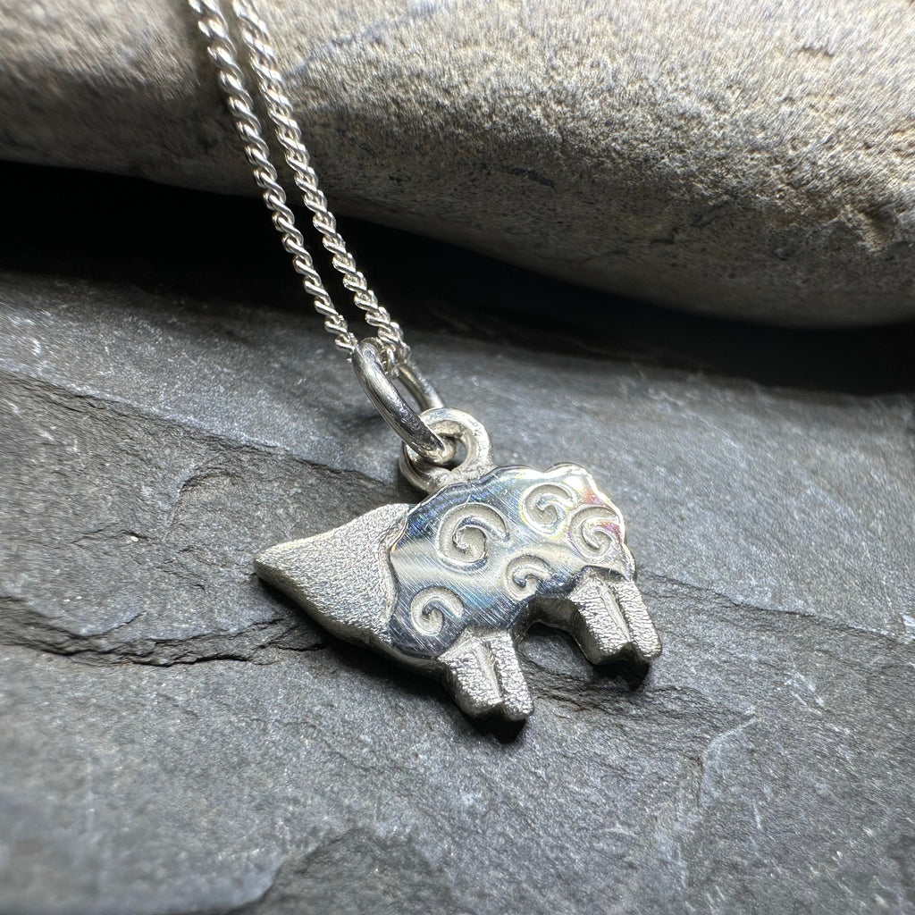 Love Ewe Sheep Necklace - Handmade in Scotland