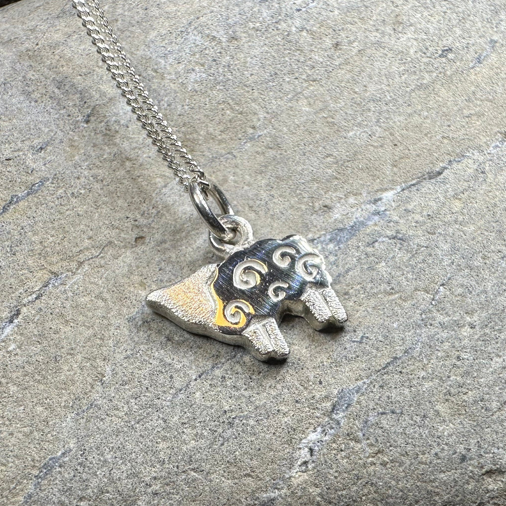 Love Ewe Sheep Necklace - Handmade in Scotland