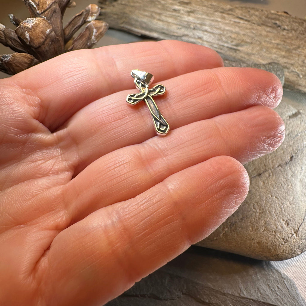 Charity Petite Celtic Cross Necklace