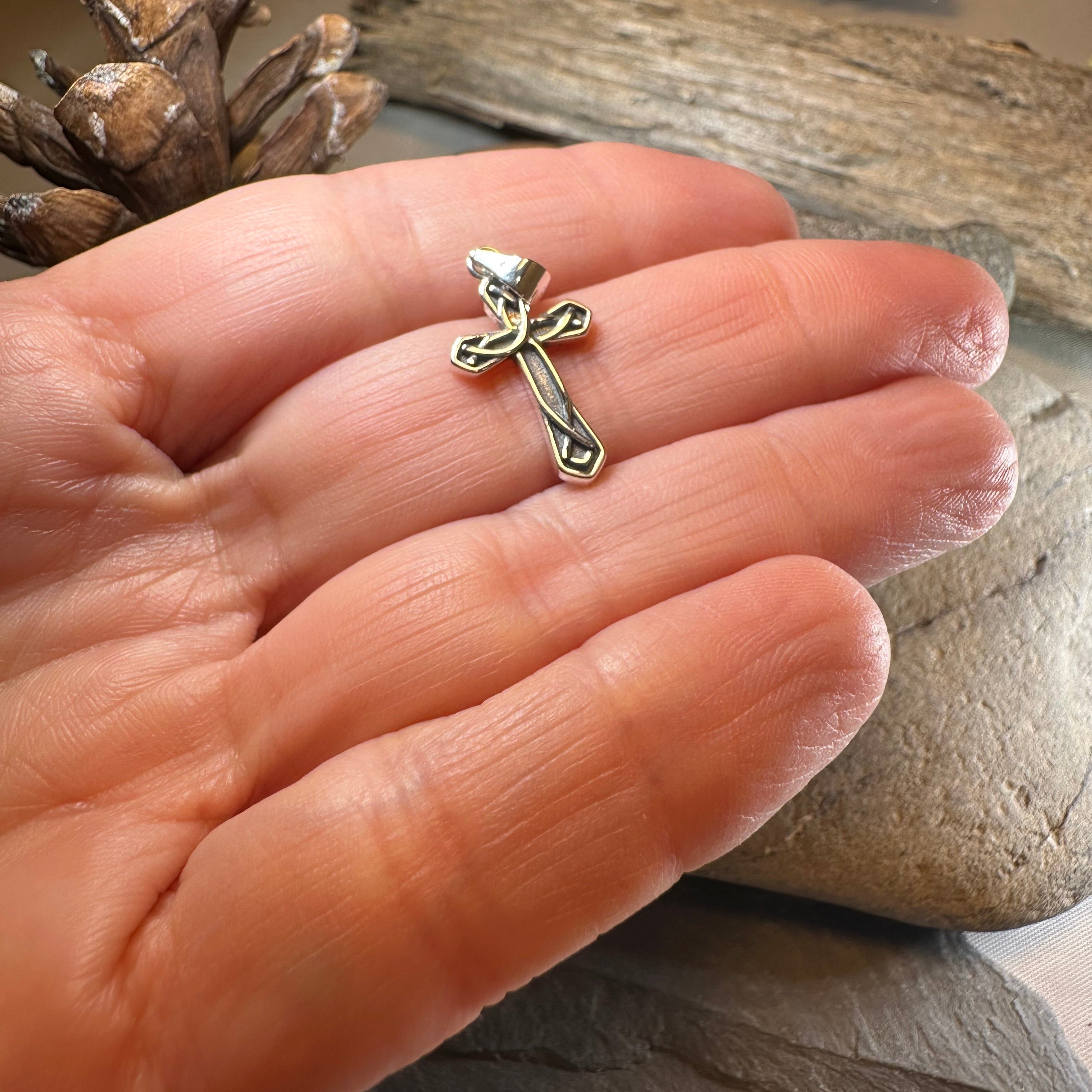 Charity Petite Celtic Cross Necklace