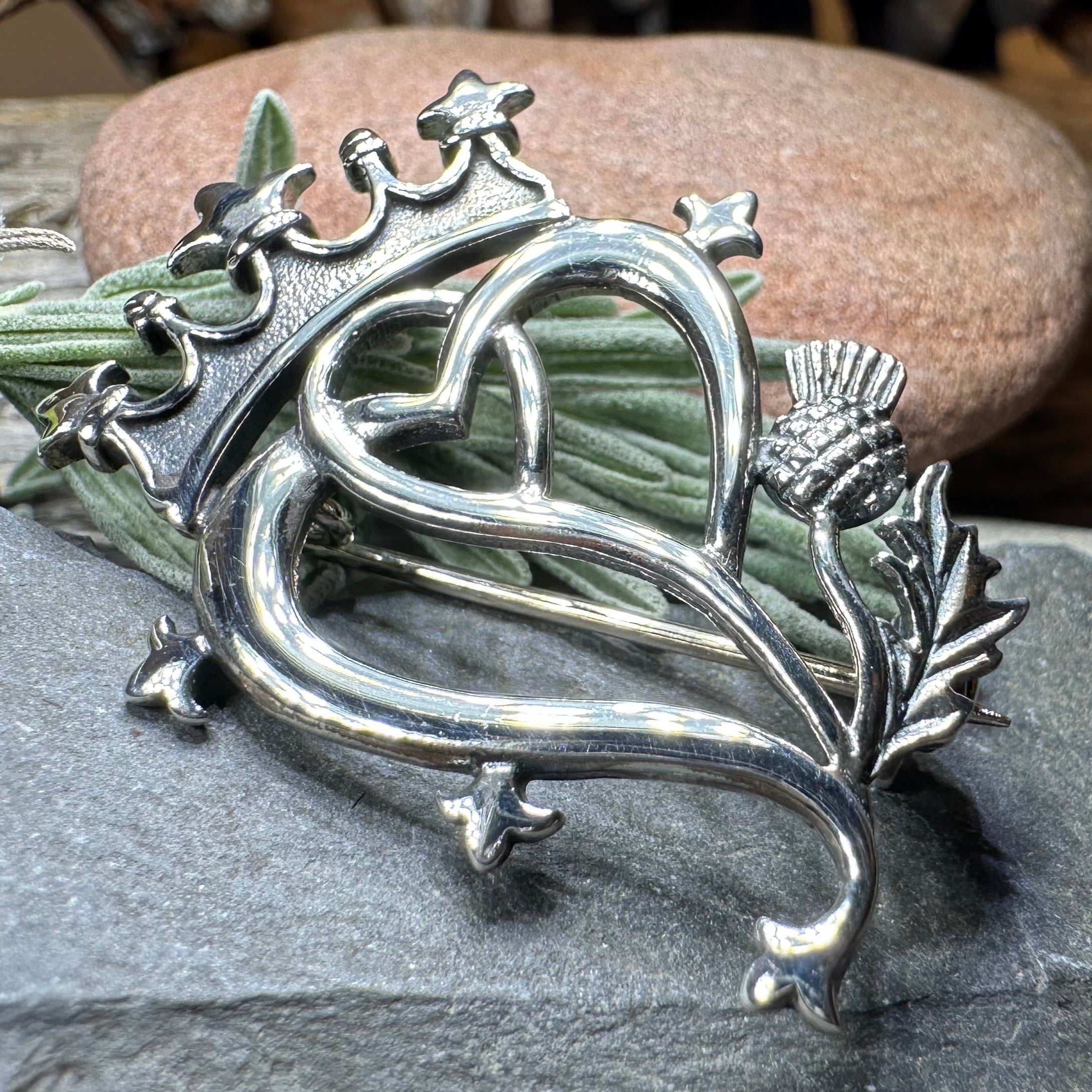 Sweetheart Luckenbooth Brooch - Handmade in Scotland