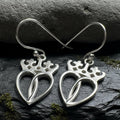 Lady Arieen Scottish Luckenbooth Earrings in Sterling Silver